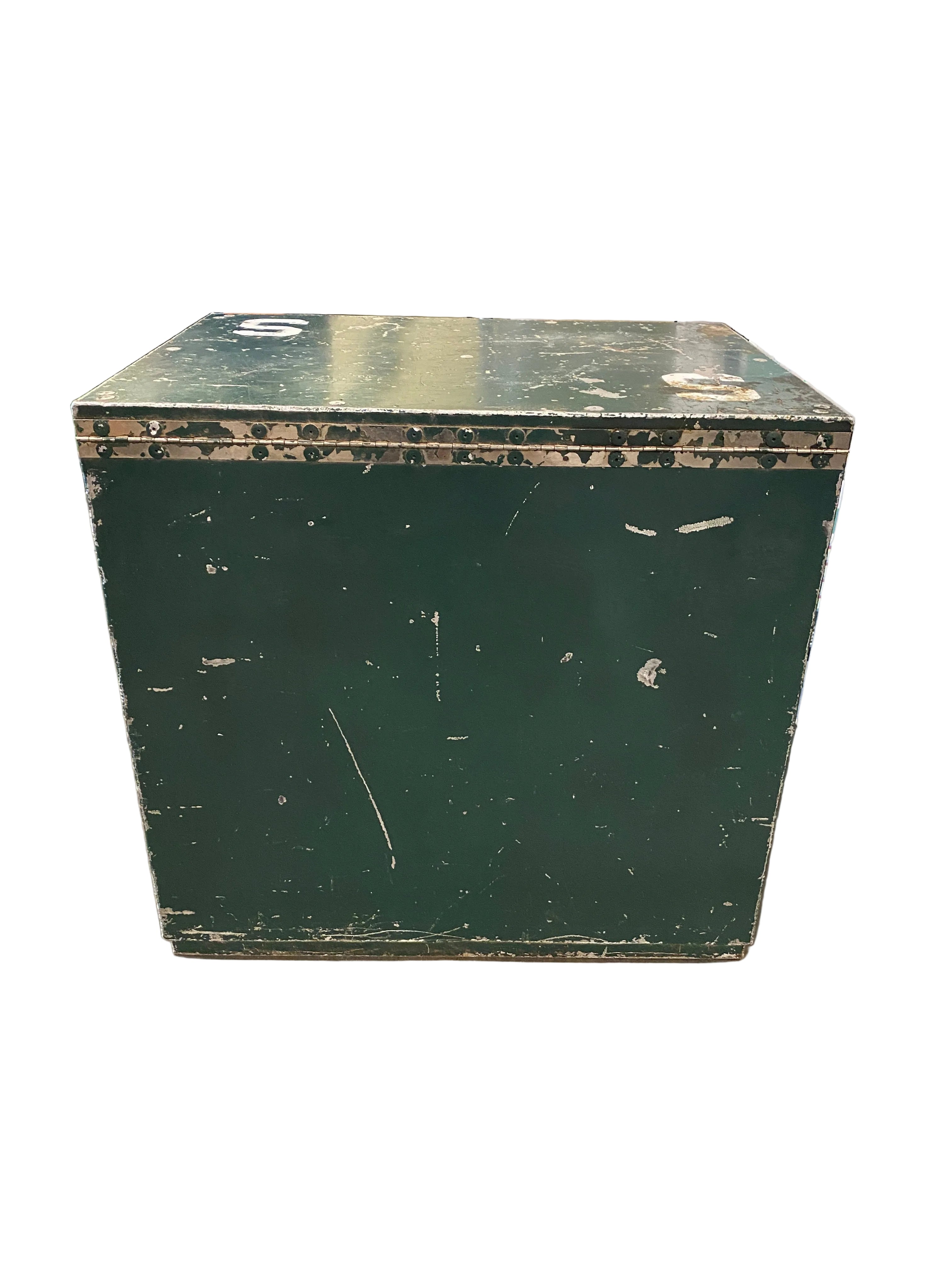 Spartan Green Metal Trunk