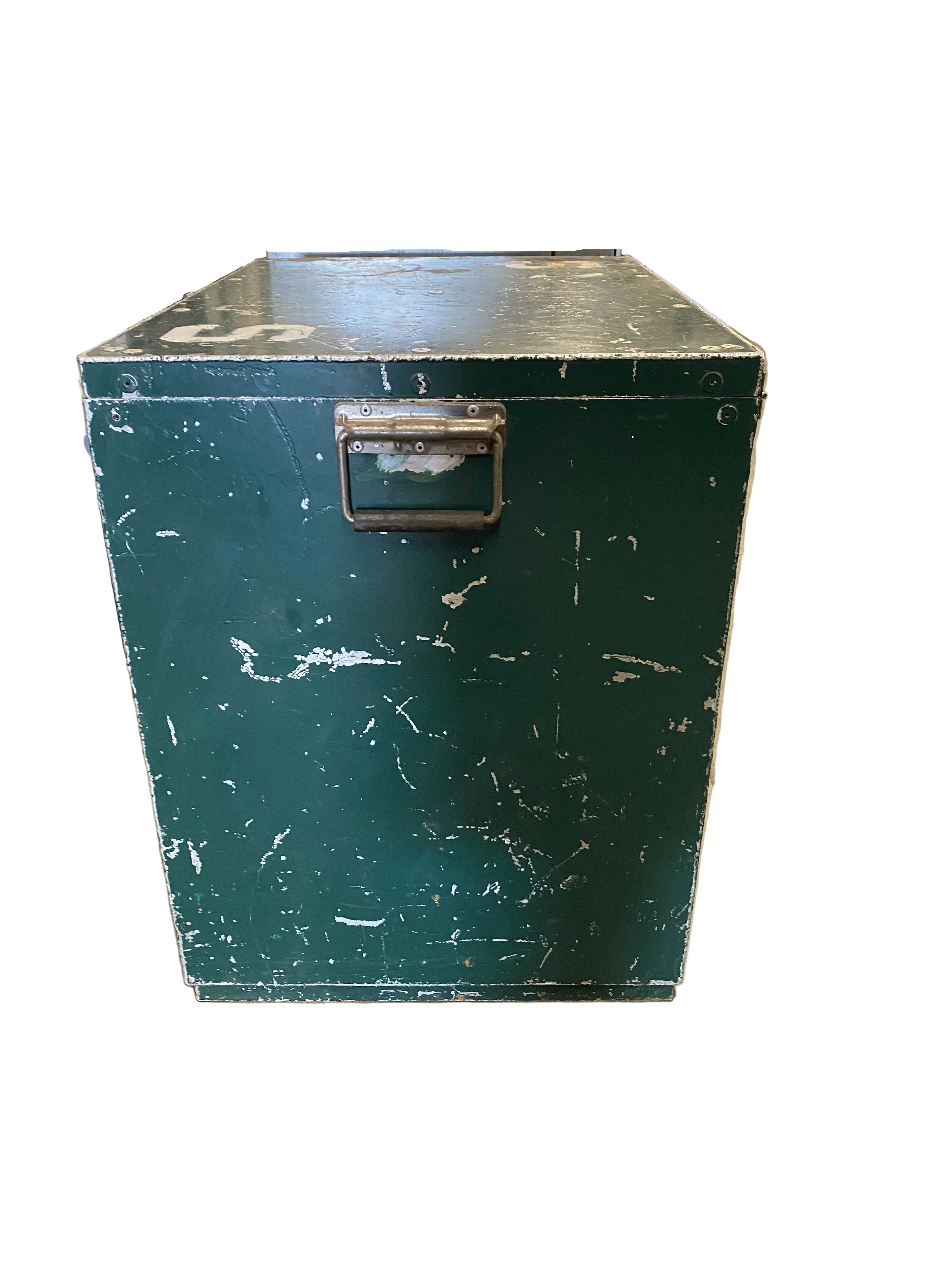 Spartan Green Metal Trunk