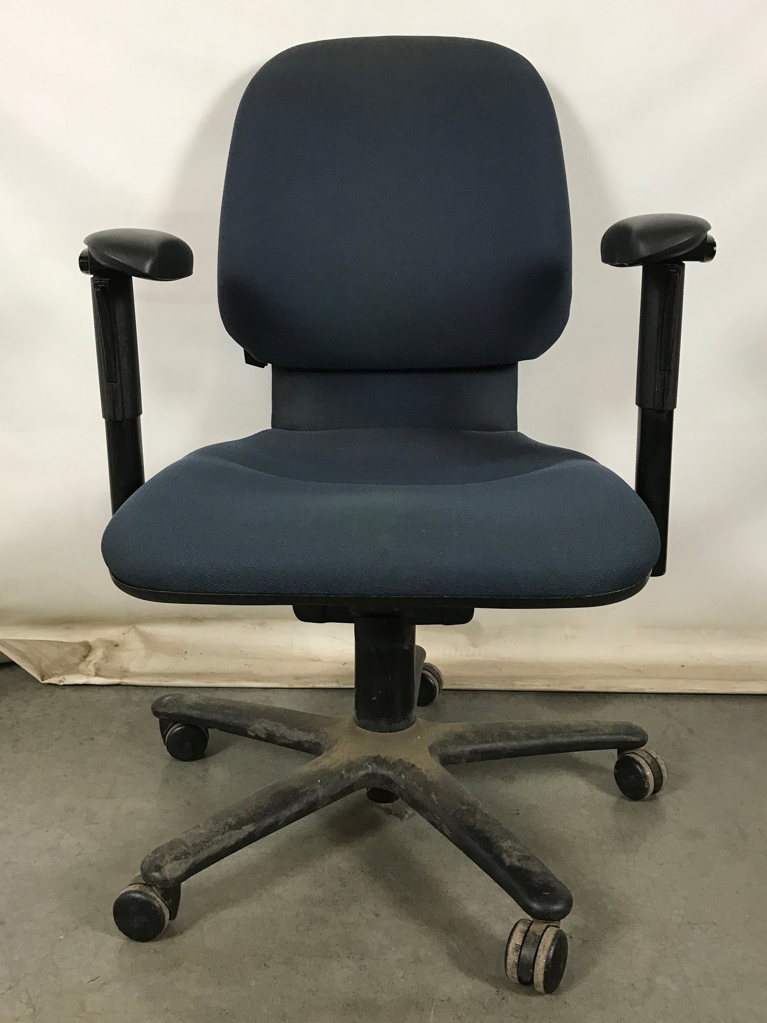 Steelcase Blue Rolling Office Chair