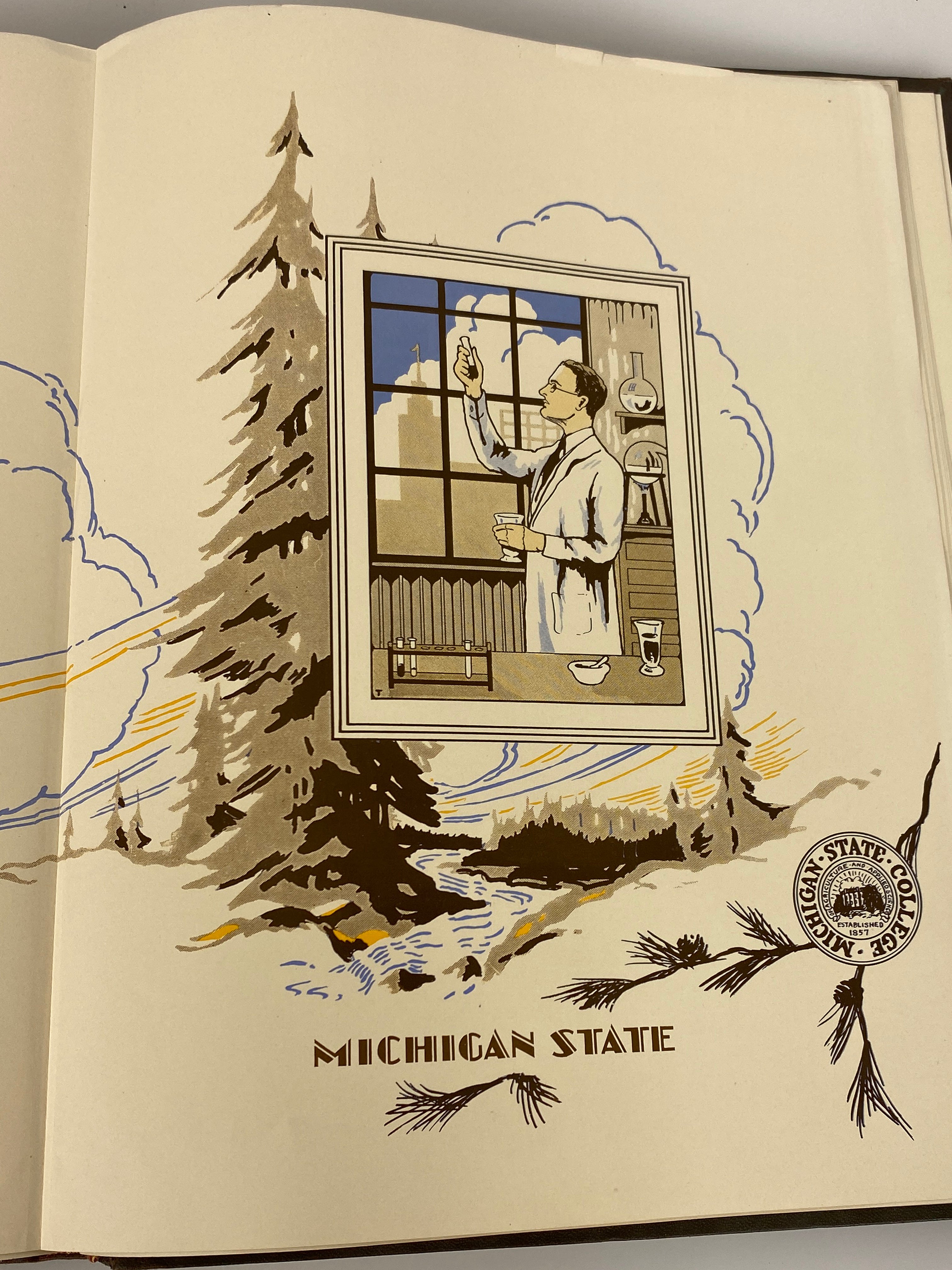 1930 Michigan State College "Wolverine" Yearbook HC