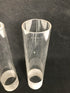 Pair of Antique Macbeth 179D Pearl Glass Chimneys for Oil Lamps