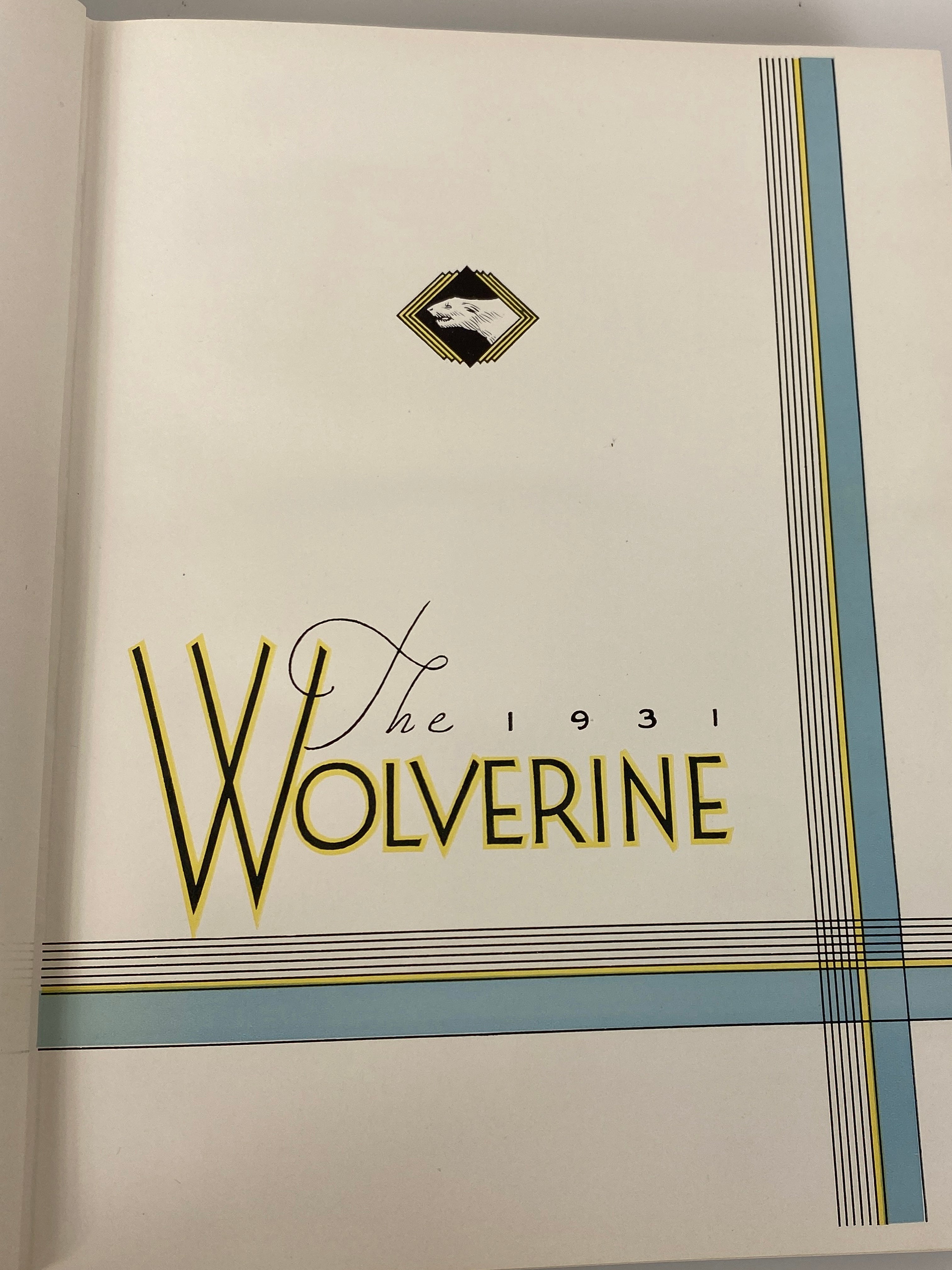 1931 Michigan State College "Wolverine" Yearbook HC