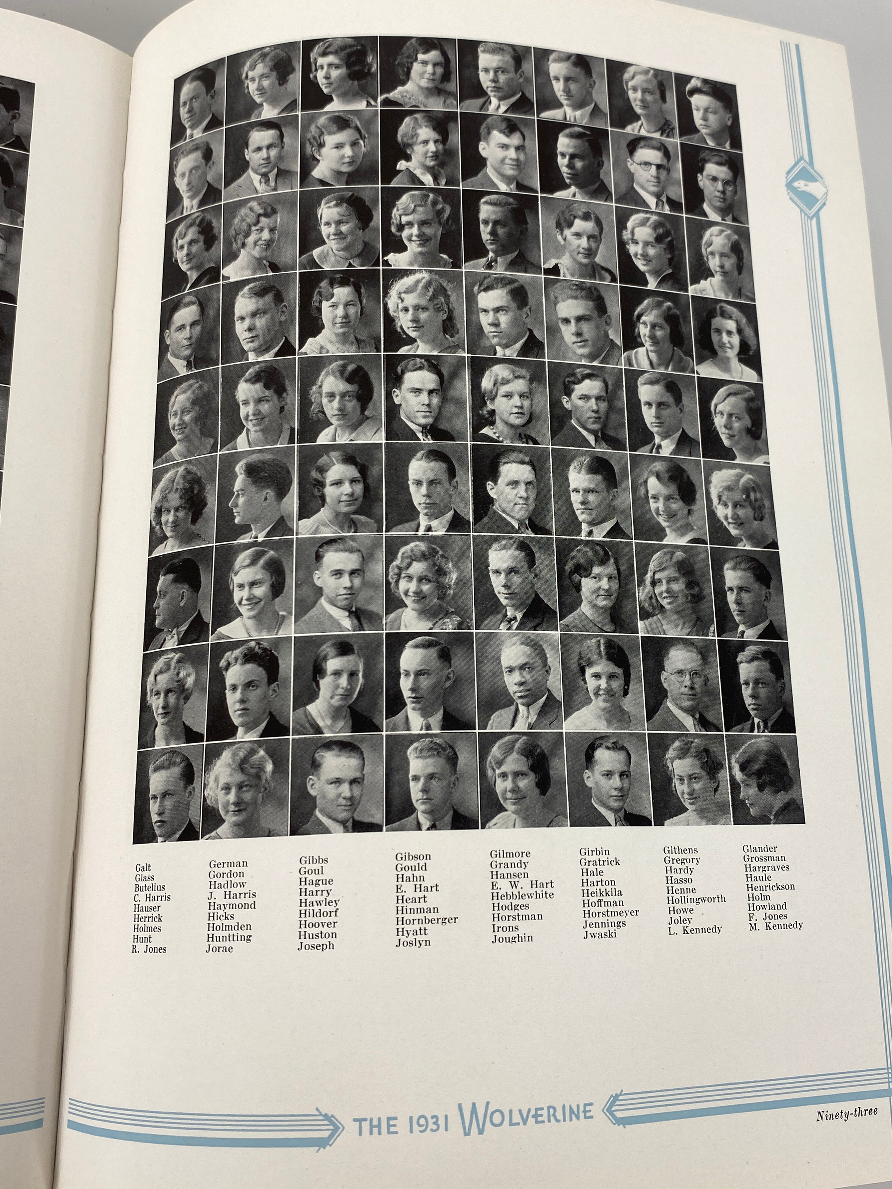 1931 Michigan State College "Wolverine" Yearbook HC