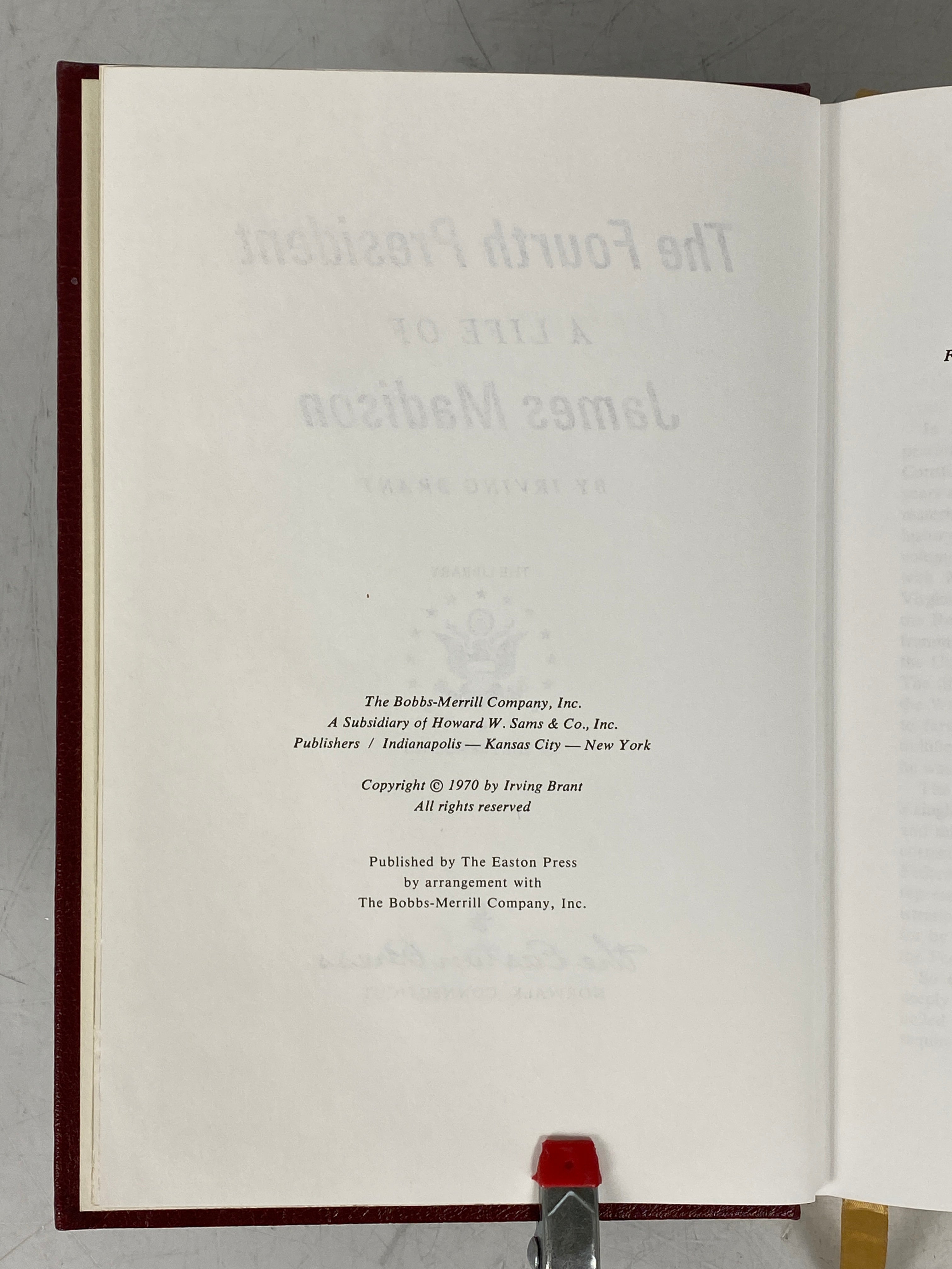 2 James Madison Easton Press: The Complete Madison/The 4th President Leather