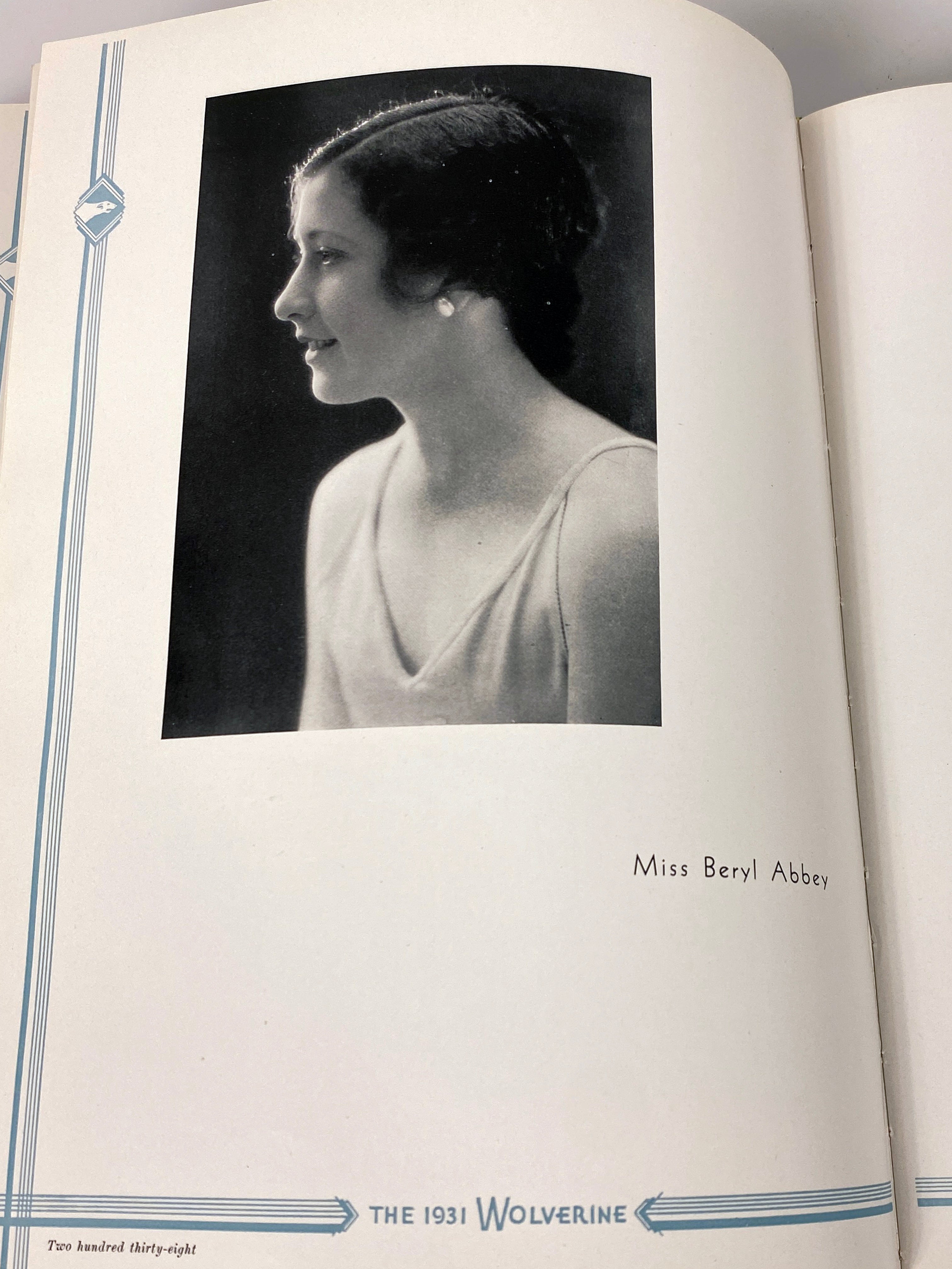 1931 Michigan State College "Wolverine" Yearbook HC