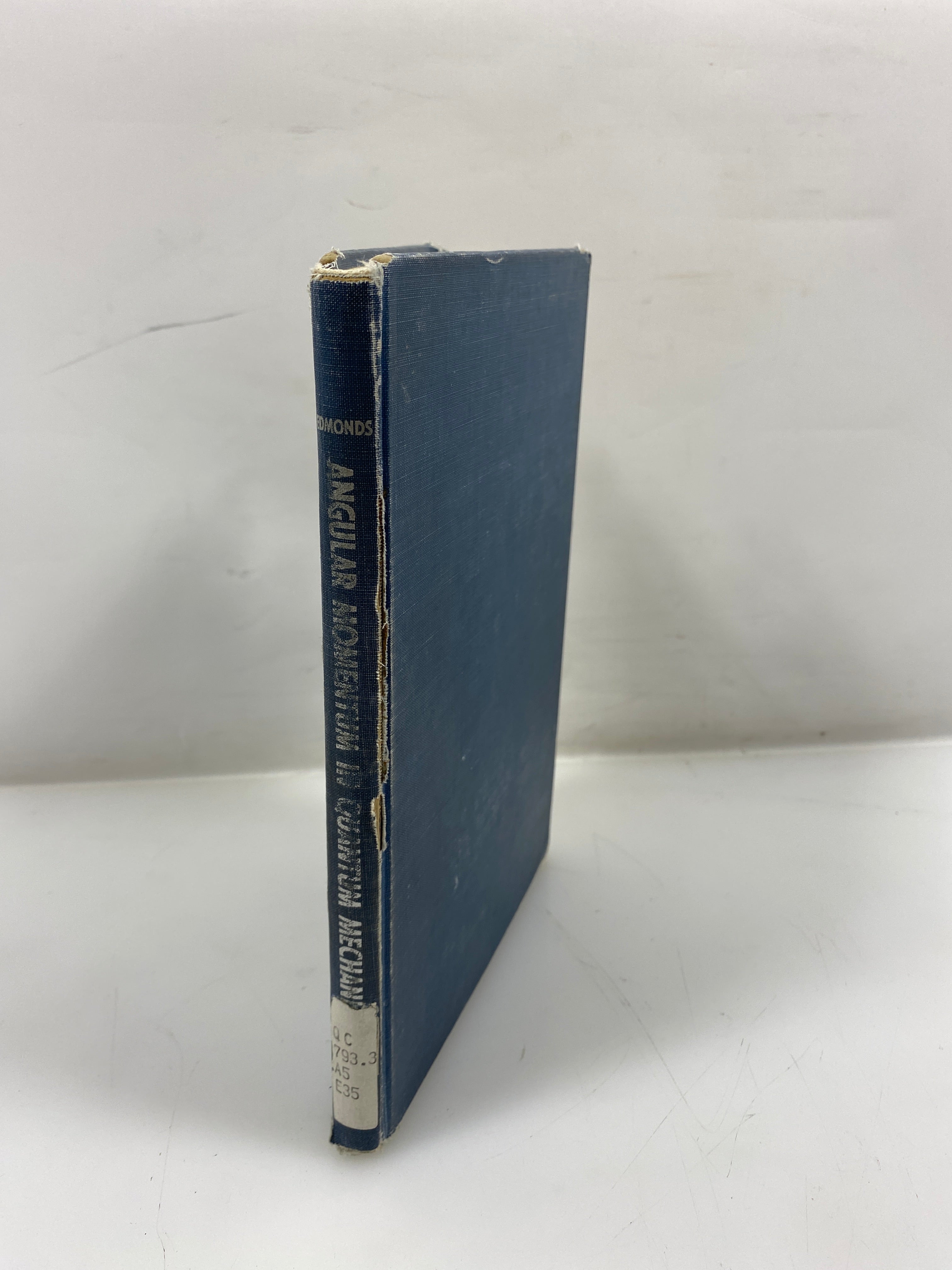 Angular Momentum in Quantum Mechanics by A. R. Edmonds Ex-Library 1957 HC