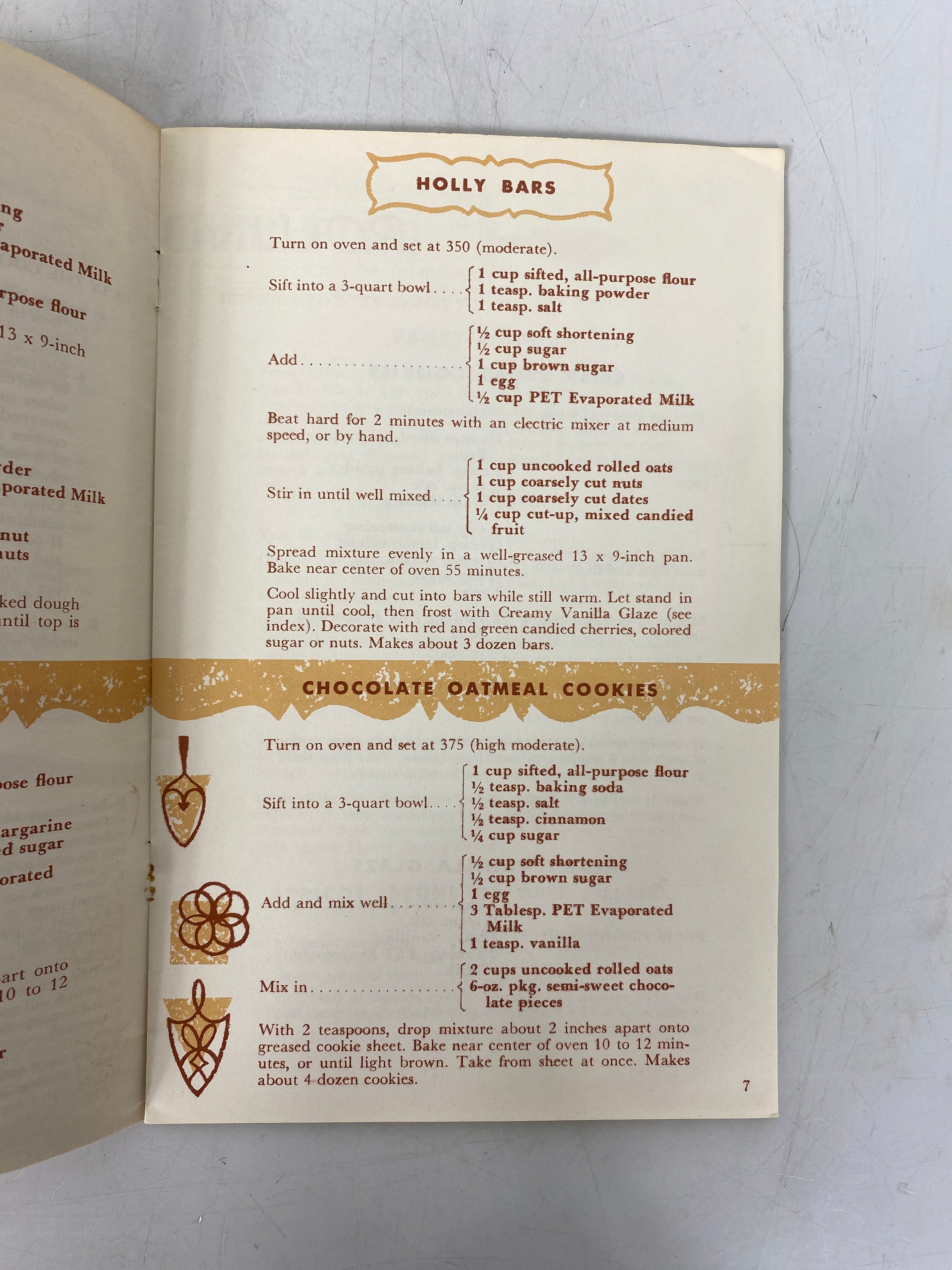 3 Vintage Dessert Recipe Booklets Borden/Pet Brand Milks 1959-1976 SC