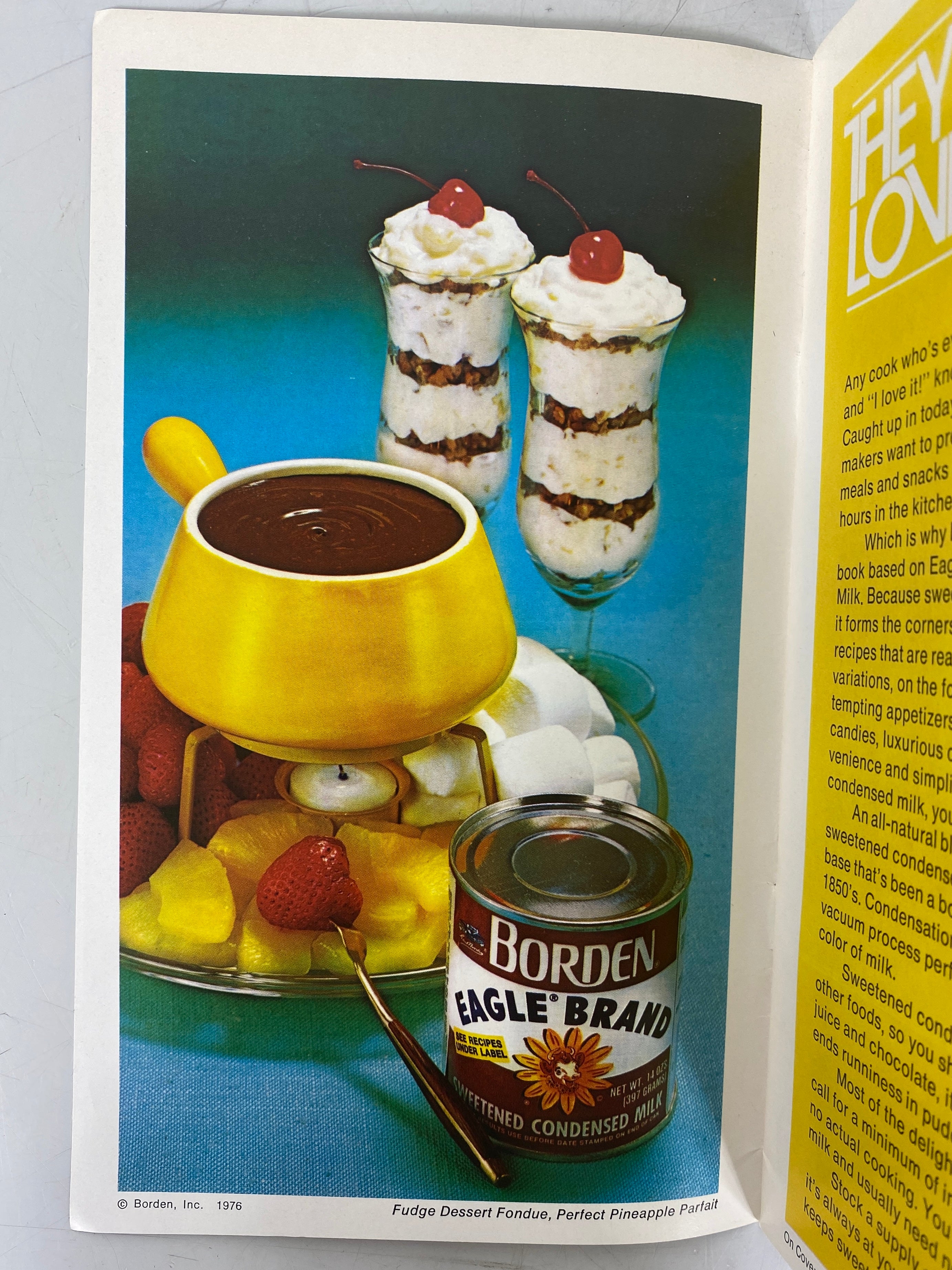 3 Vintage Dessert Recipe Booklets Borden/Pet Brand Milks 1959-1976 SC