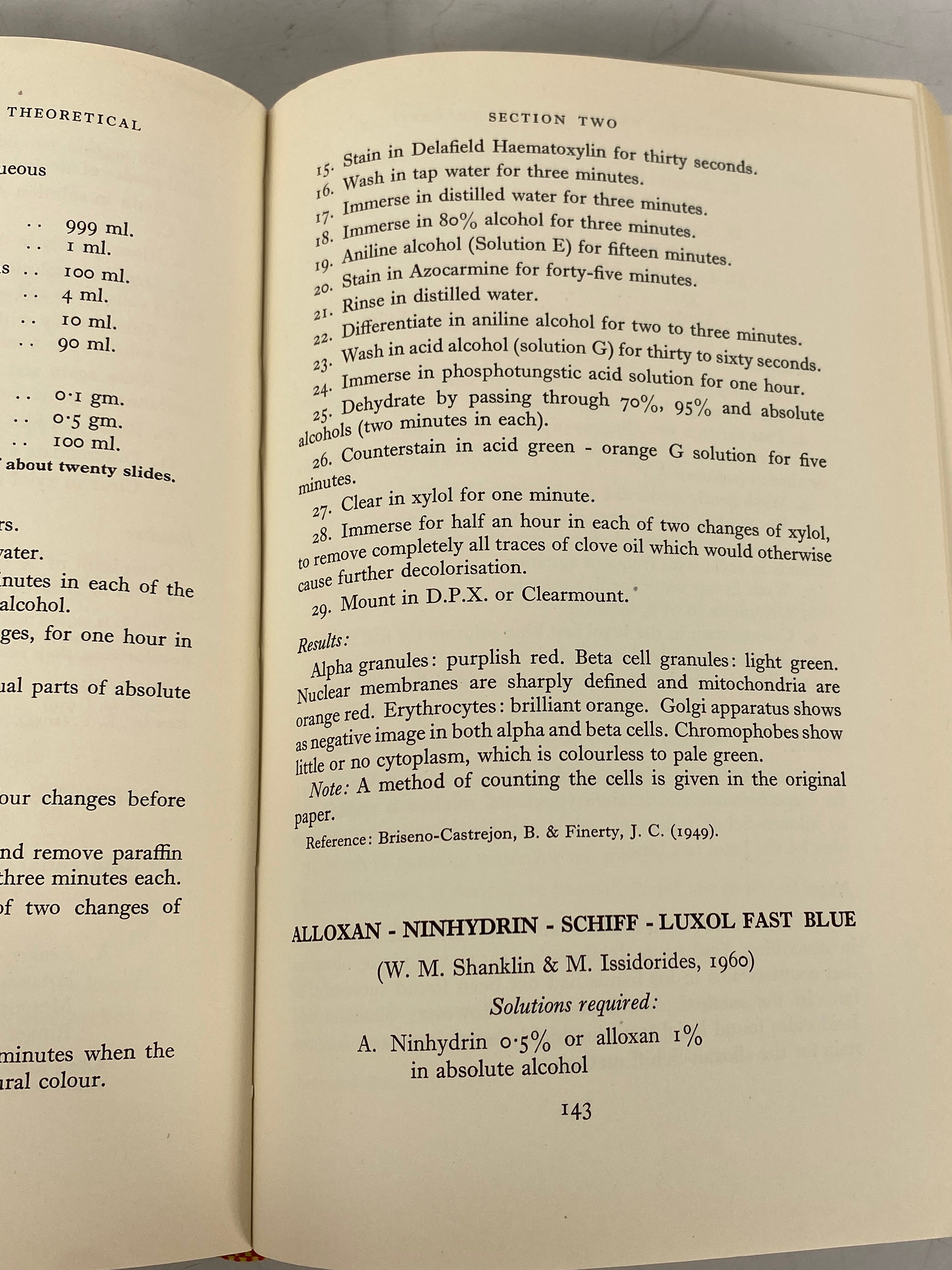 Staining Practical & Theoretical by Edward Gurr 1962 Ex-Library HC