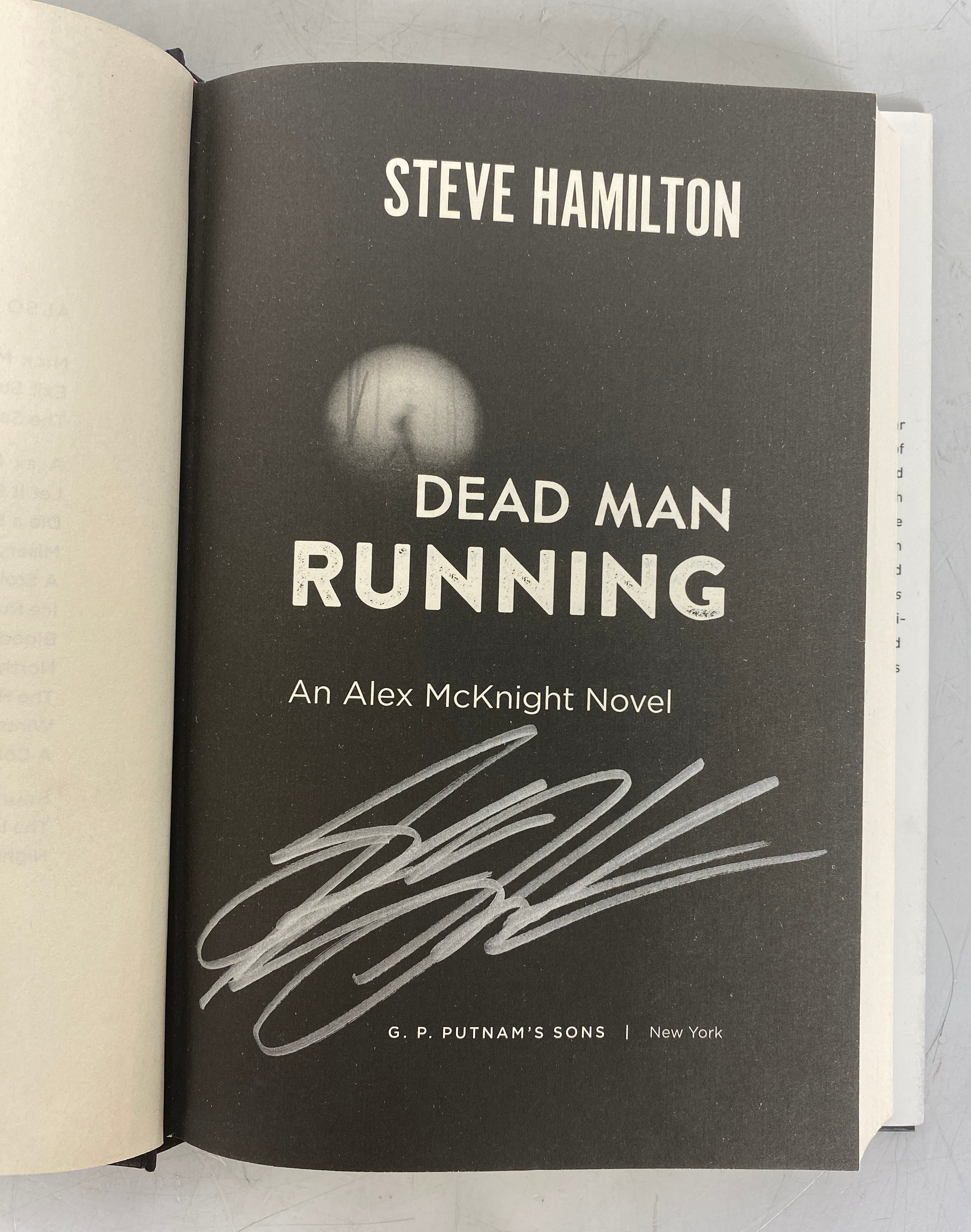 Dead Man Running by Steve Hamilton 2018 Signed 1st Edition HC DJ