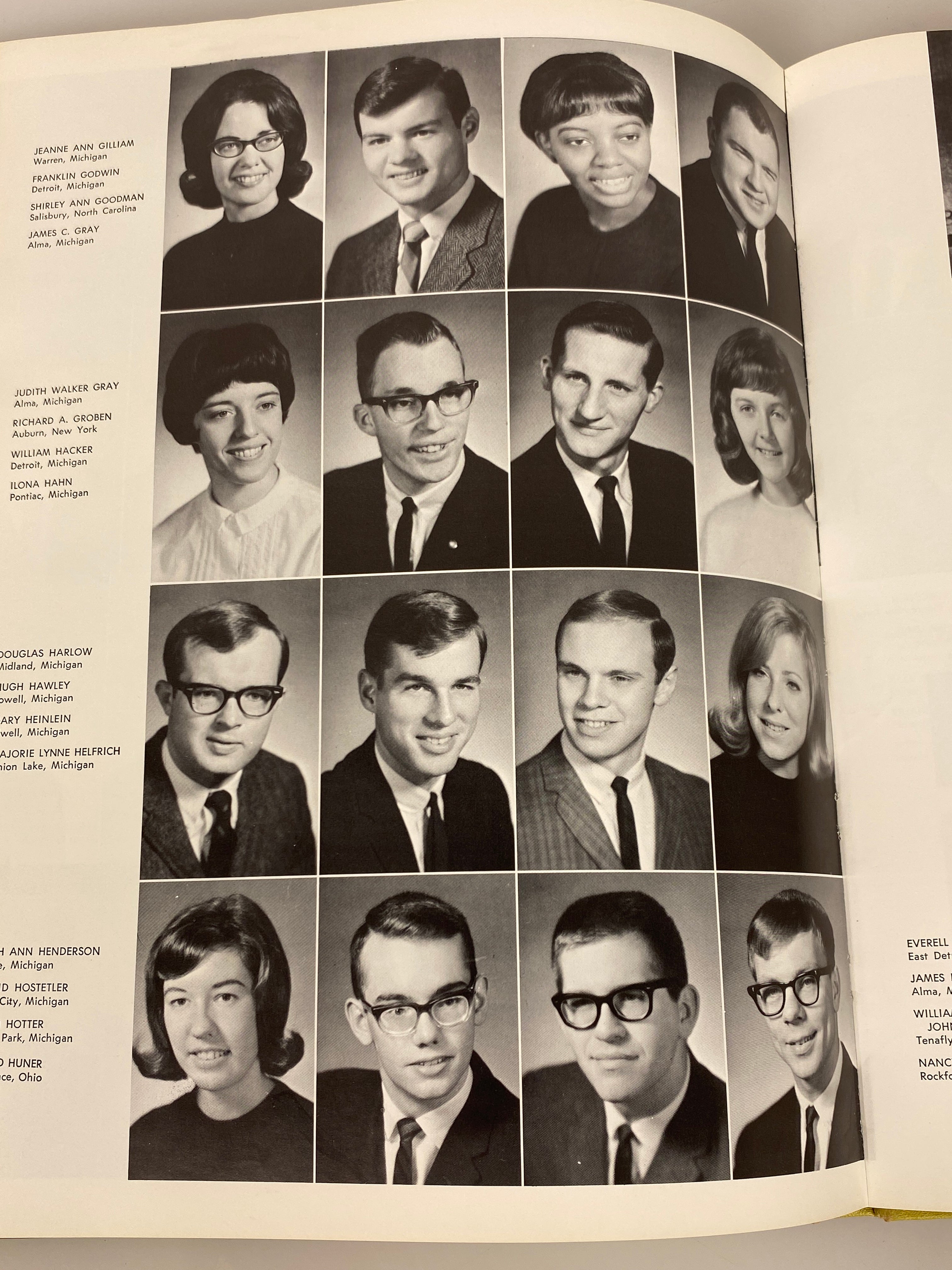 1966 Alma College "Scotsman" Yearbook Alma Michigan HC