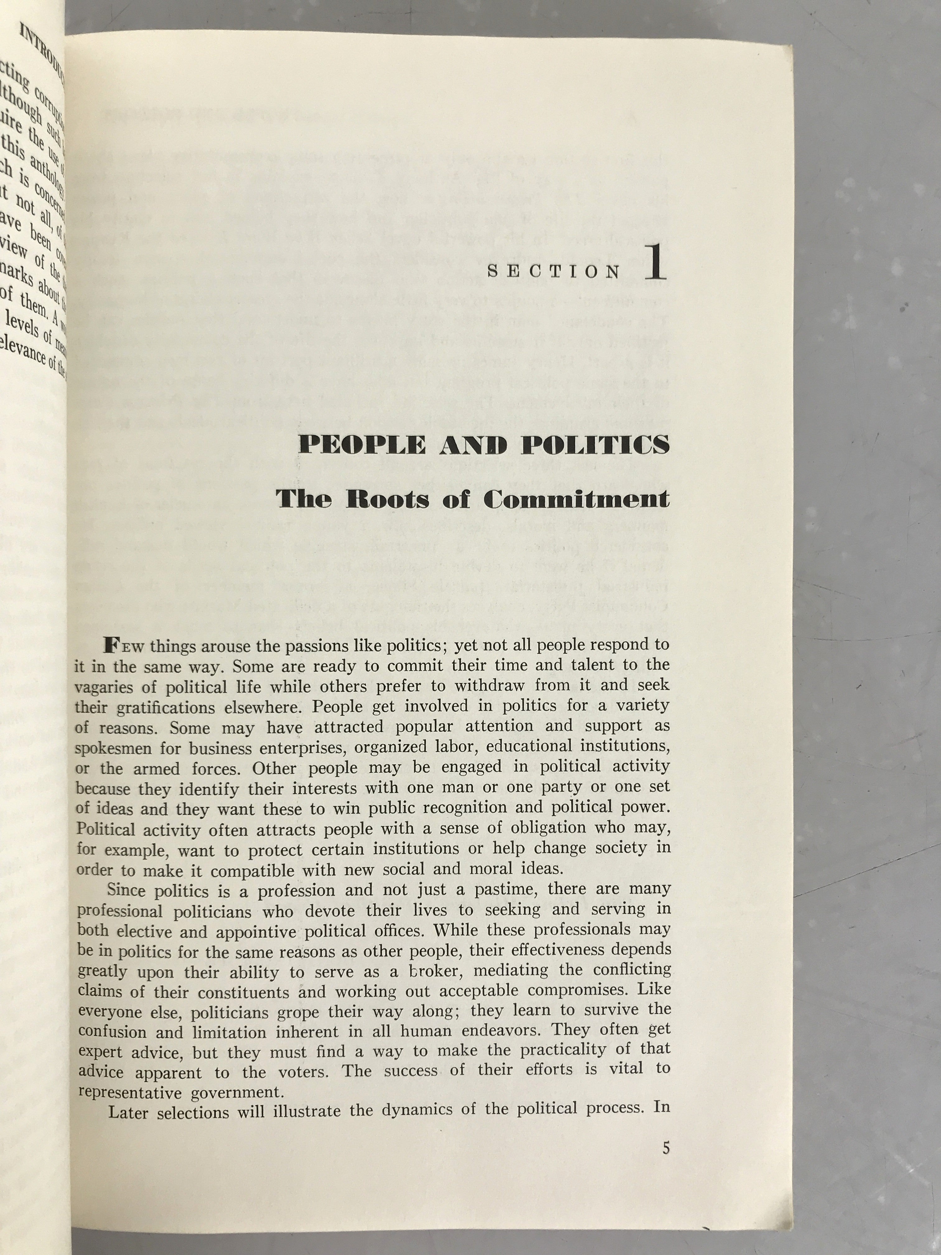 Politics Through Literature Henry Holland 1968 First Printing SC