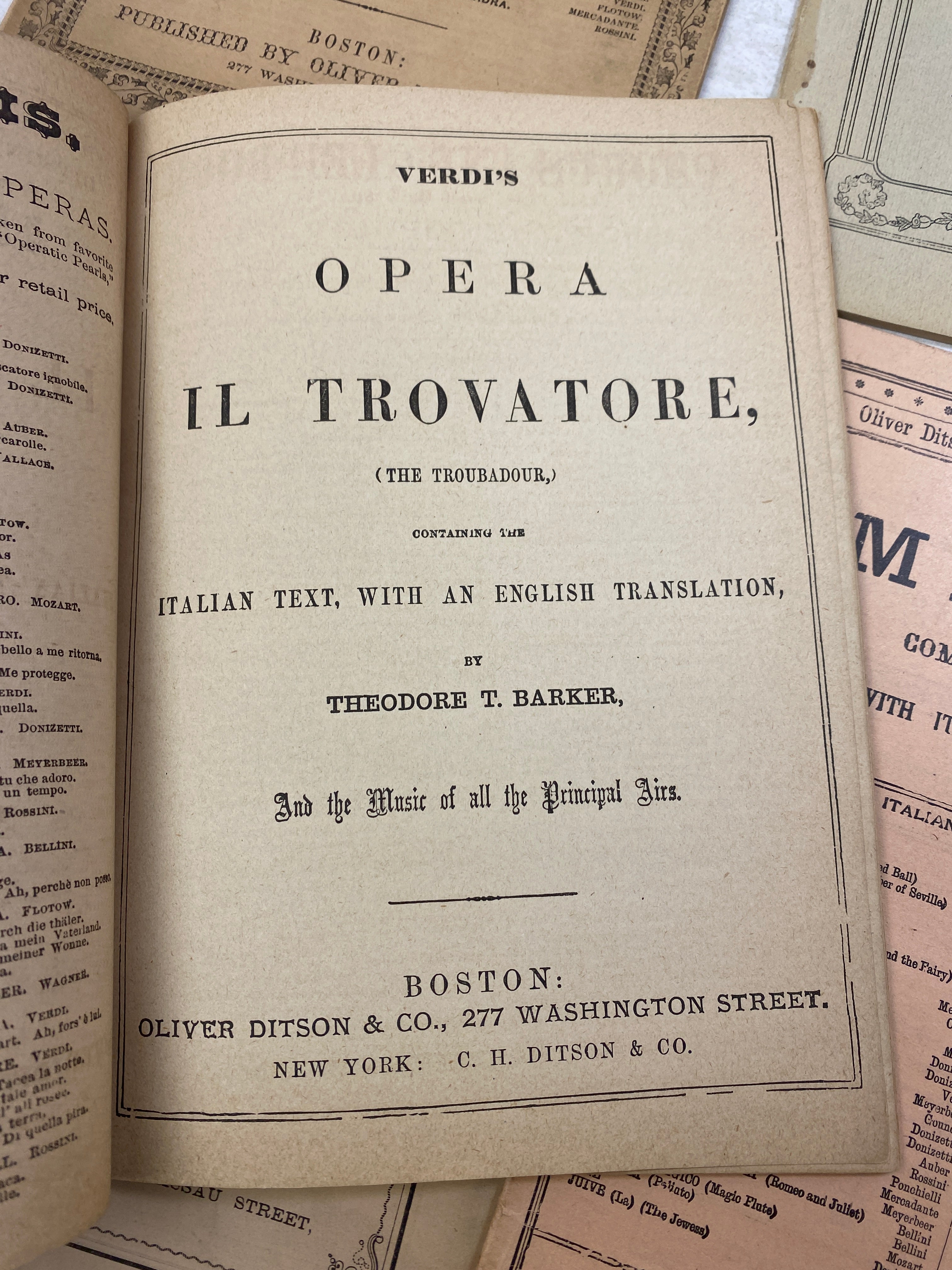 Lot of 9 Vintage Opera Programs 1950s-1970s