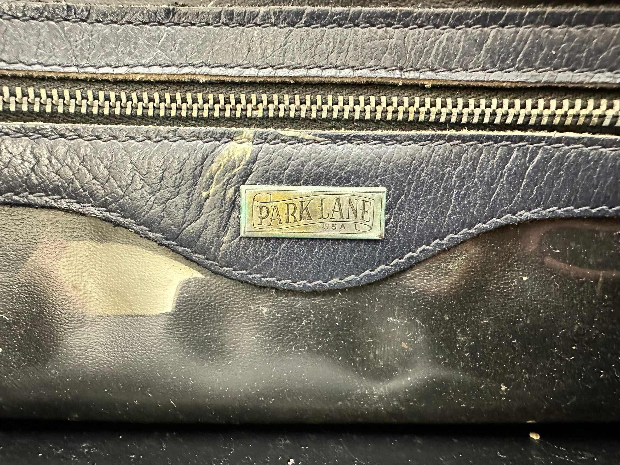 Vintage Blue Park Lane Leather Purse – MSU Surplus Store