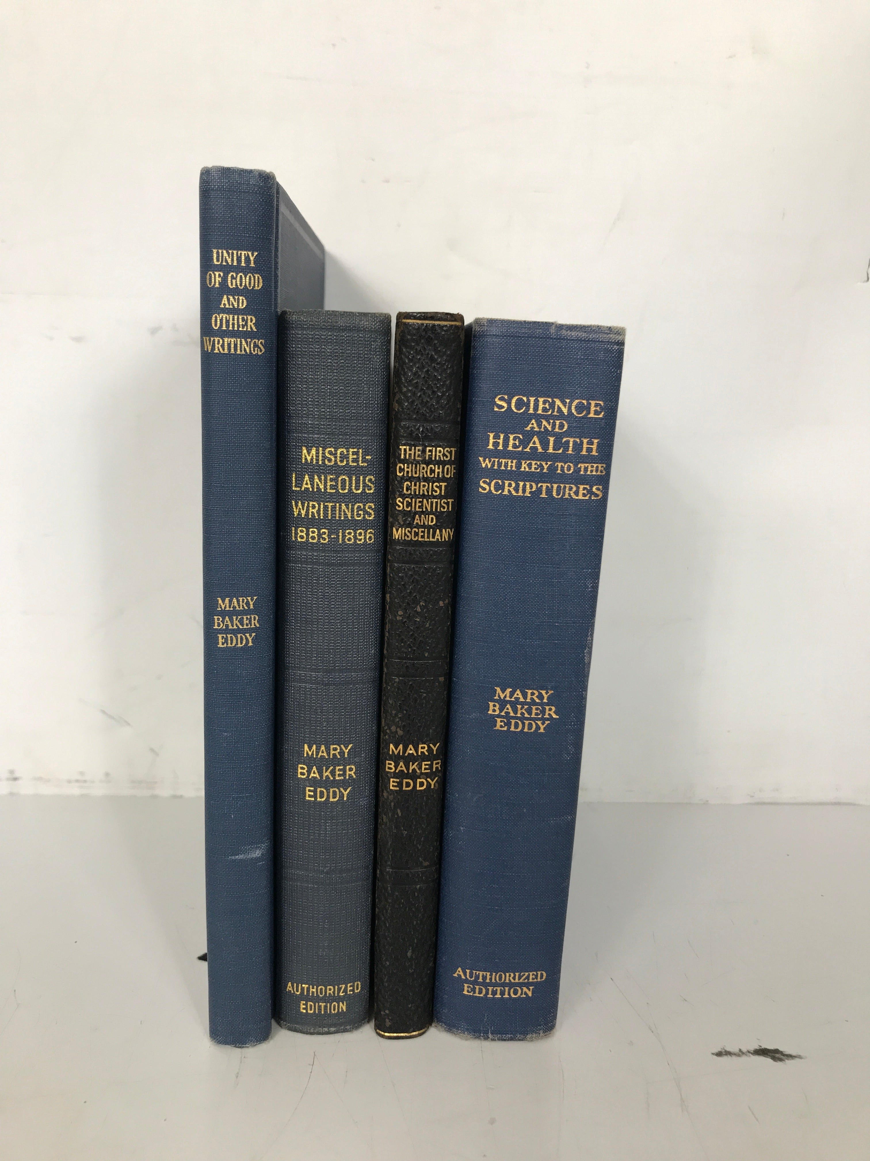 Lot of 4 Mary Baker Eddy 1913-1934 First Church of Christ Scientist HC