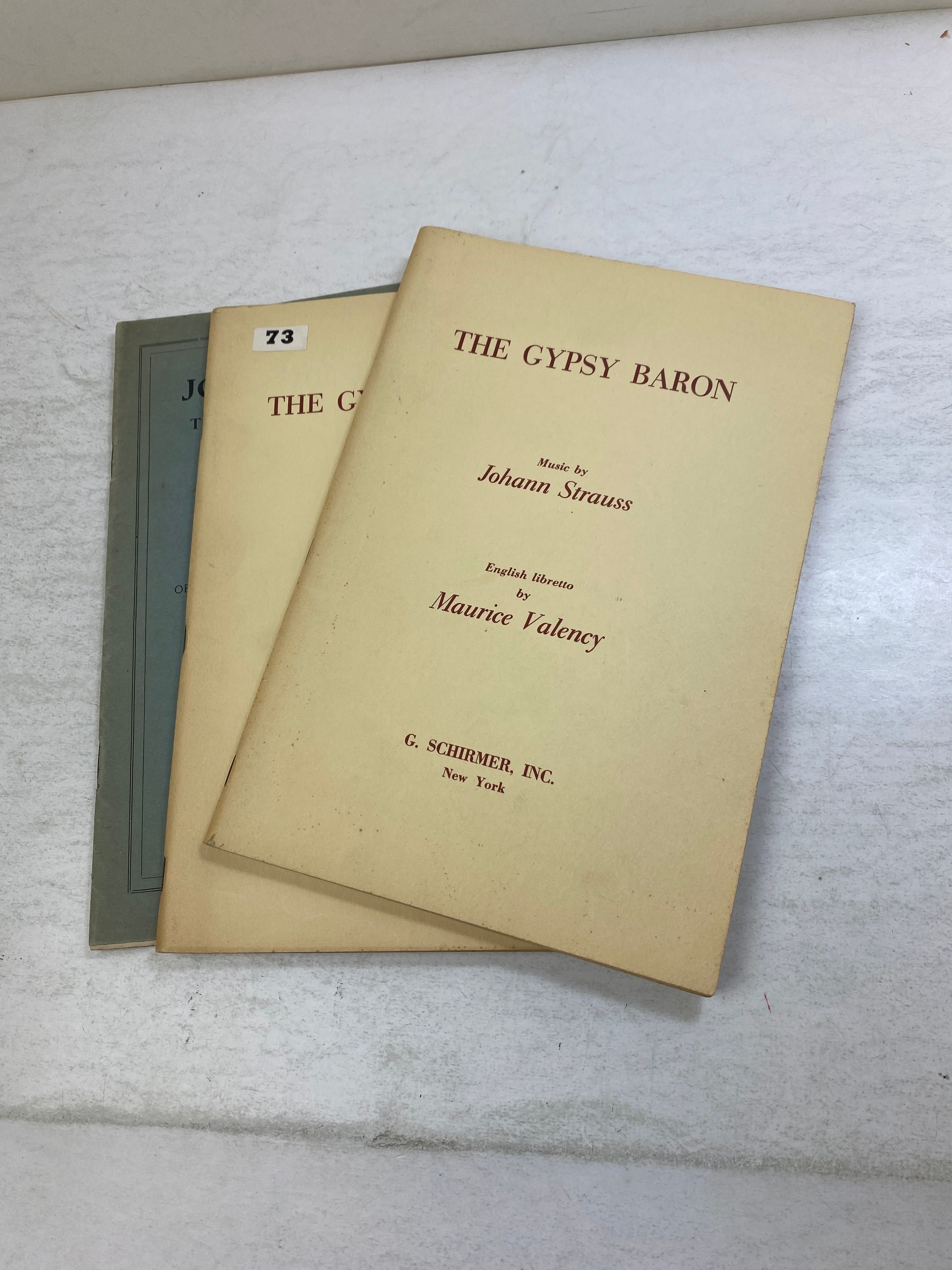 Lot of 3 Vintage Opera Programs Bunyan Gypsy Baron 1959