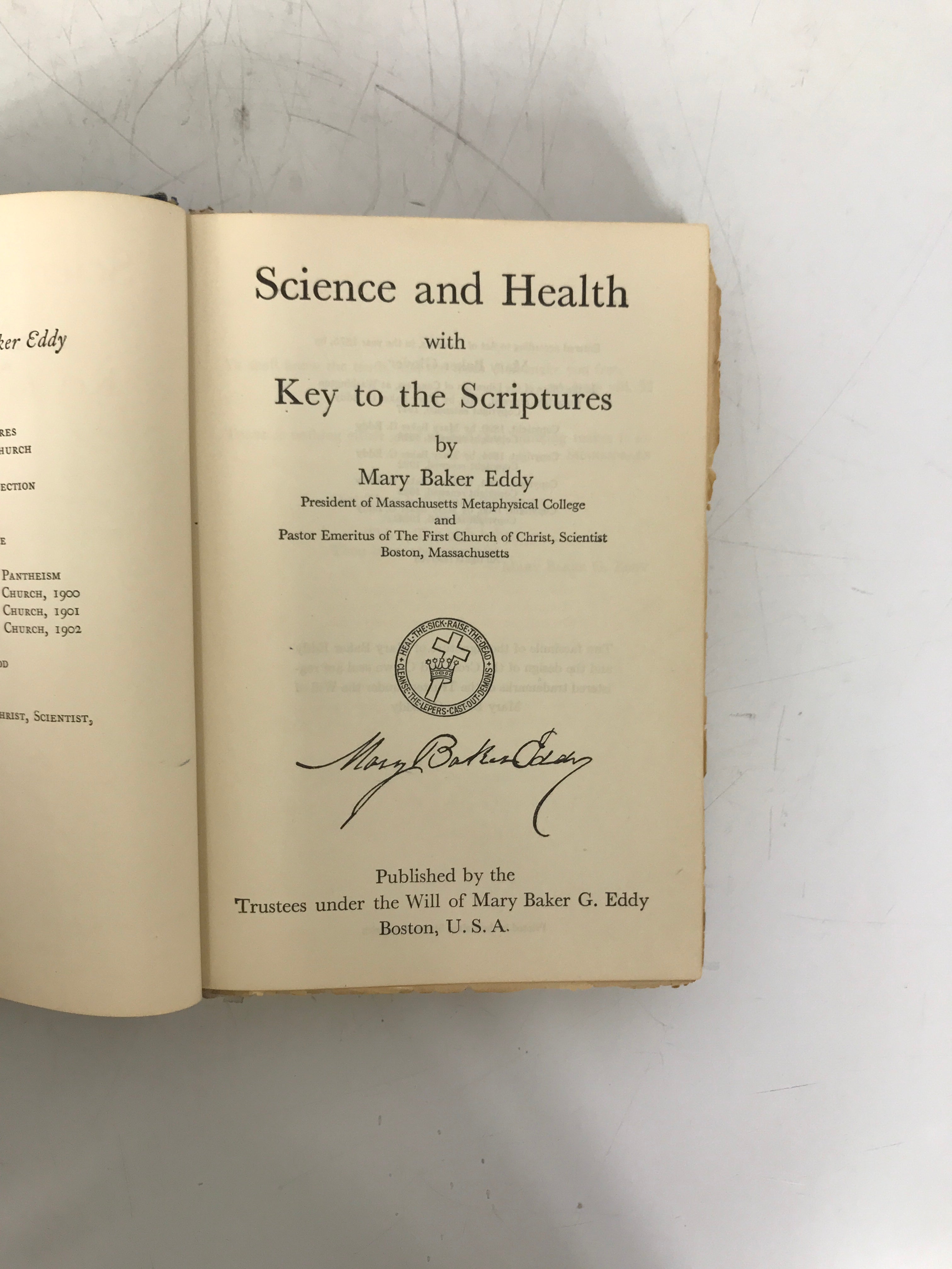 Lot of 4 Mary Baker Eddy 1913-1934 First Church of Christ Scientist HC