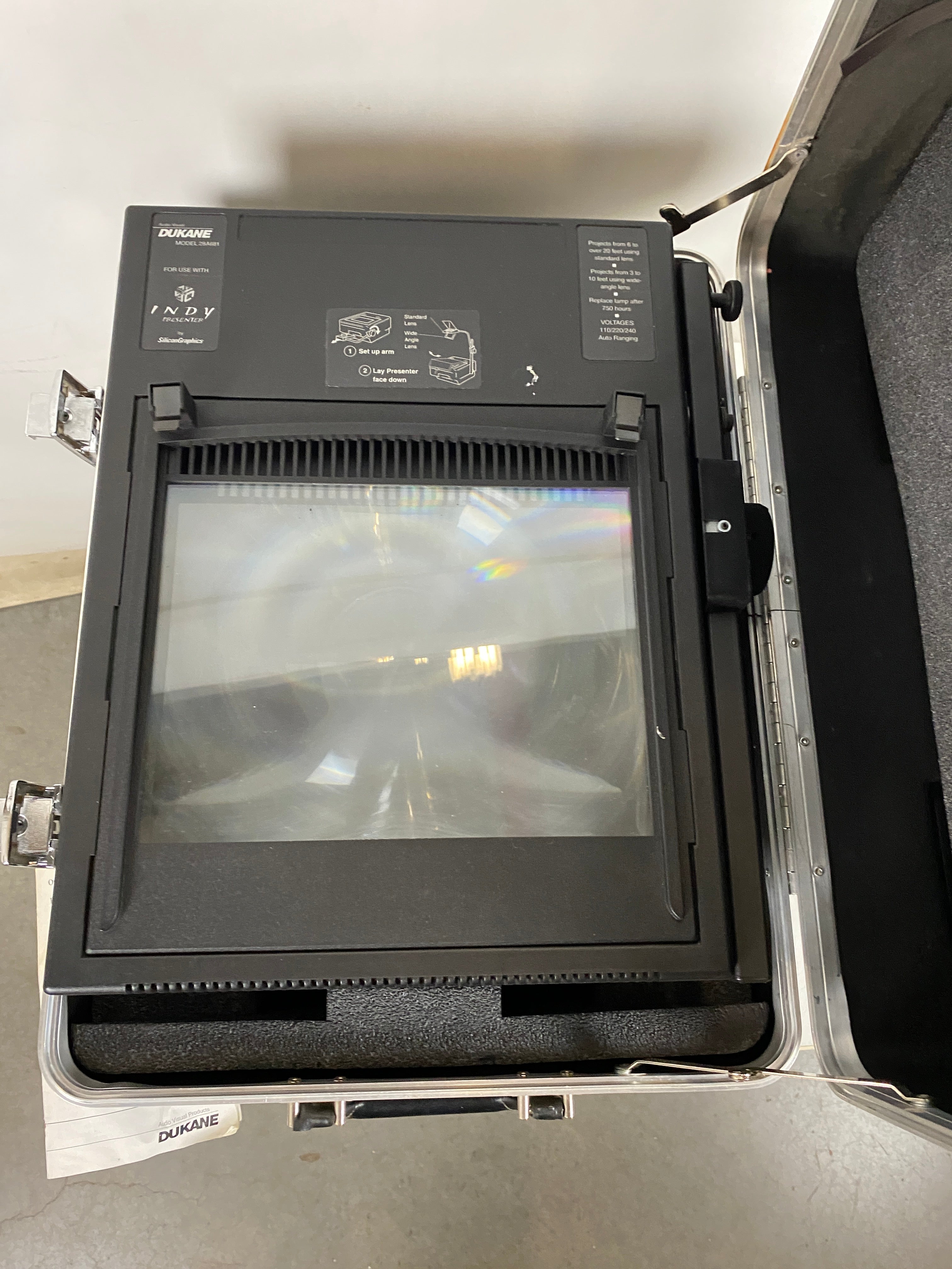 Dukane #28A681 Overhead Projector & Case