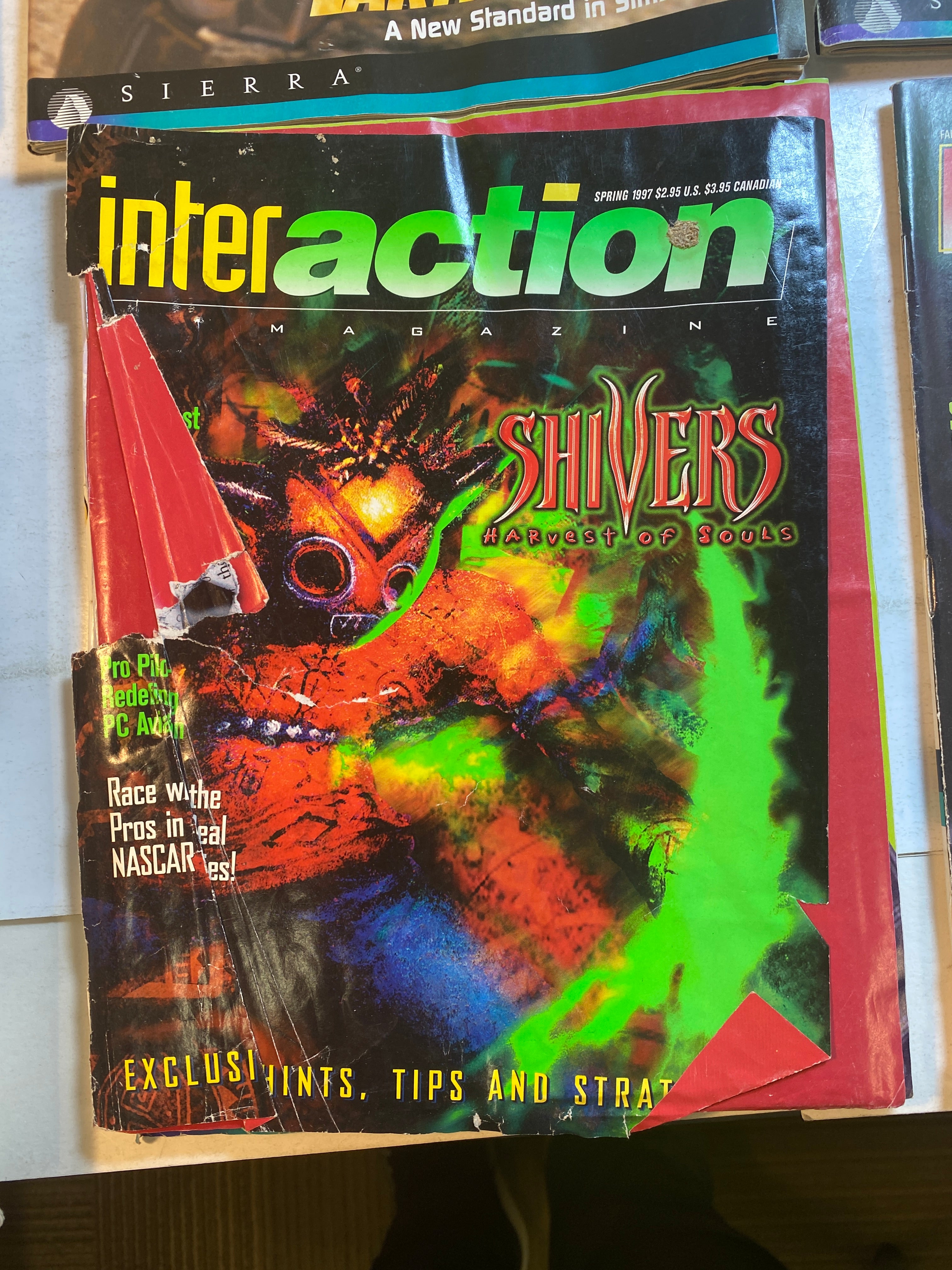 Lot of 6 InterAction Vintage Sierra PC Gaming Magazine 1995-1997