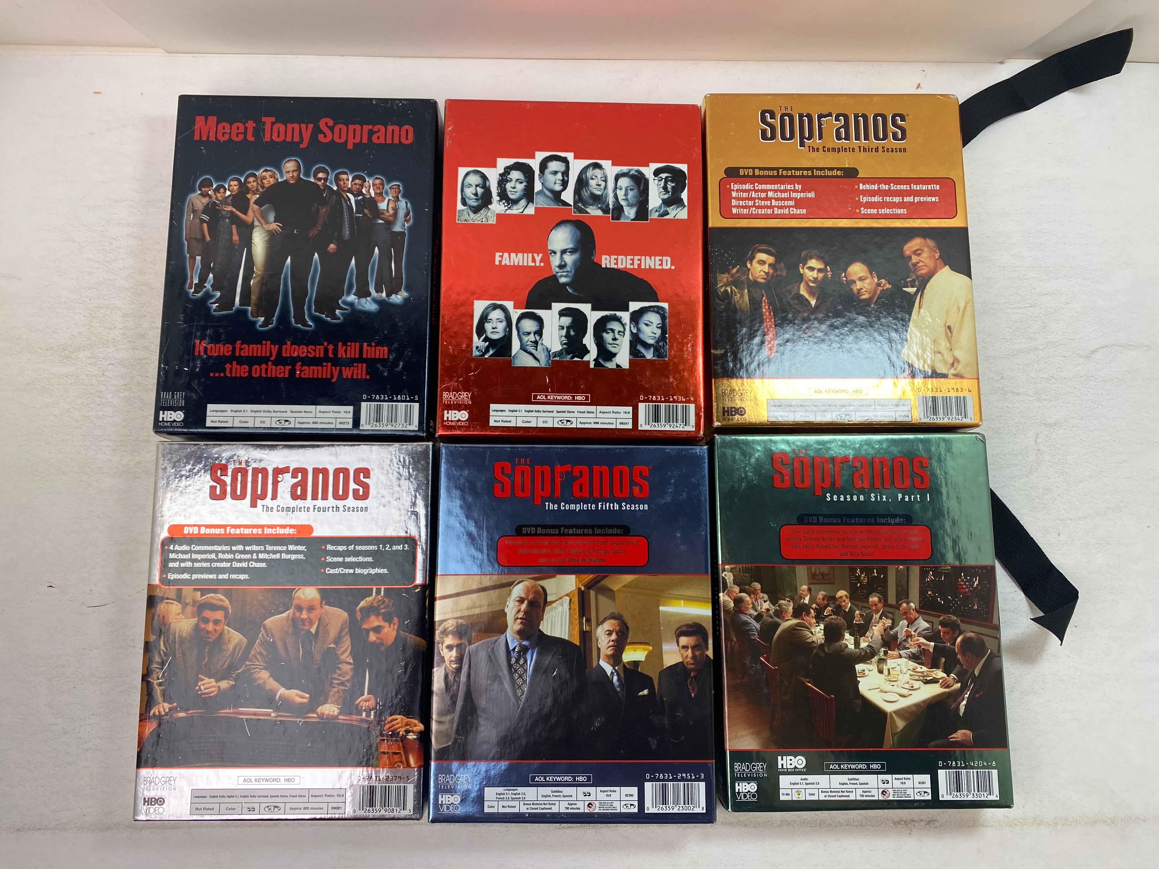 Lot of 6 Sopranos DVD Sets Seasons 1, 2, 3, 4, 5, 6 part 1