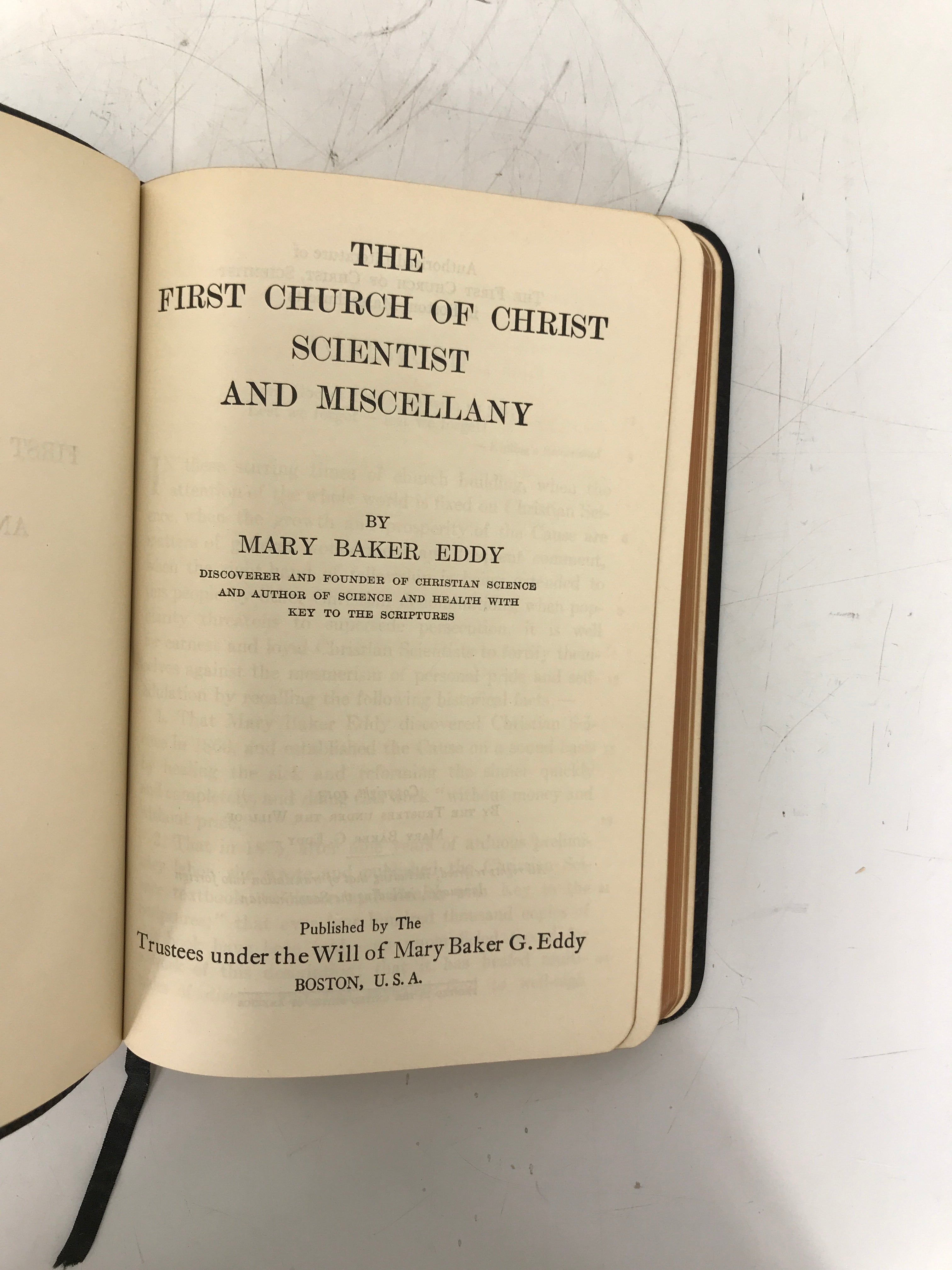 Lot of 4 Mary Baker Eddy 1913-1934 First Church of Christ Scientist HC