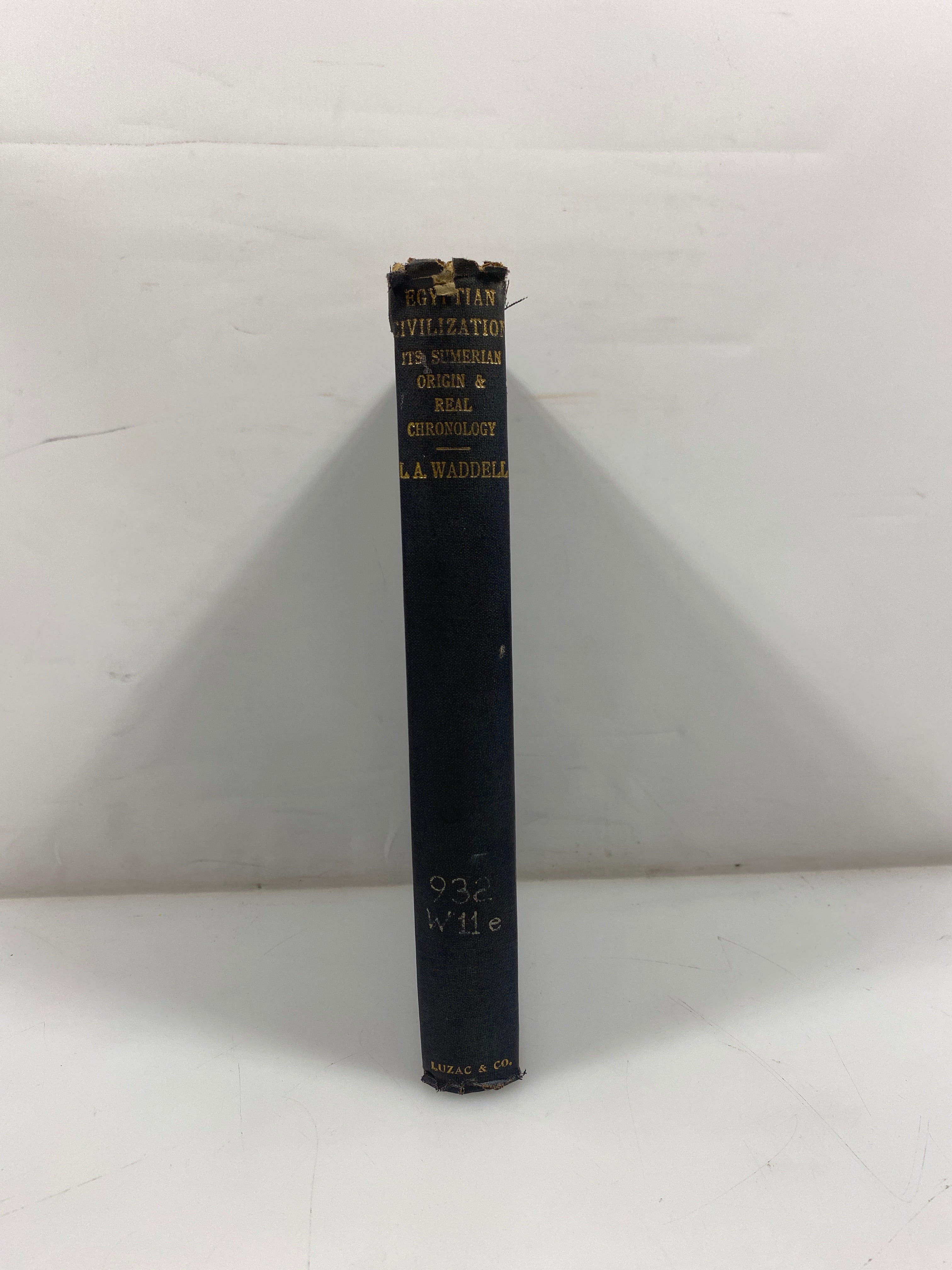 Egyptian Civilization its Sumerian Origin & Real Chronology Ex-library 1930 HC
