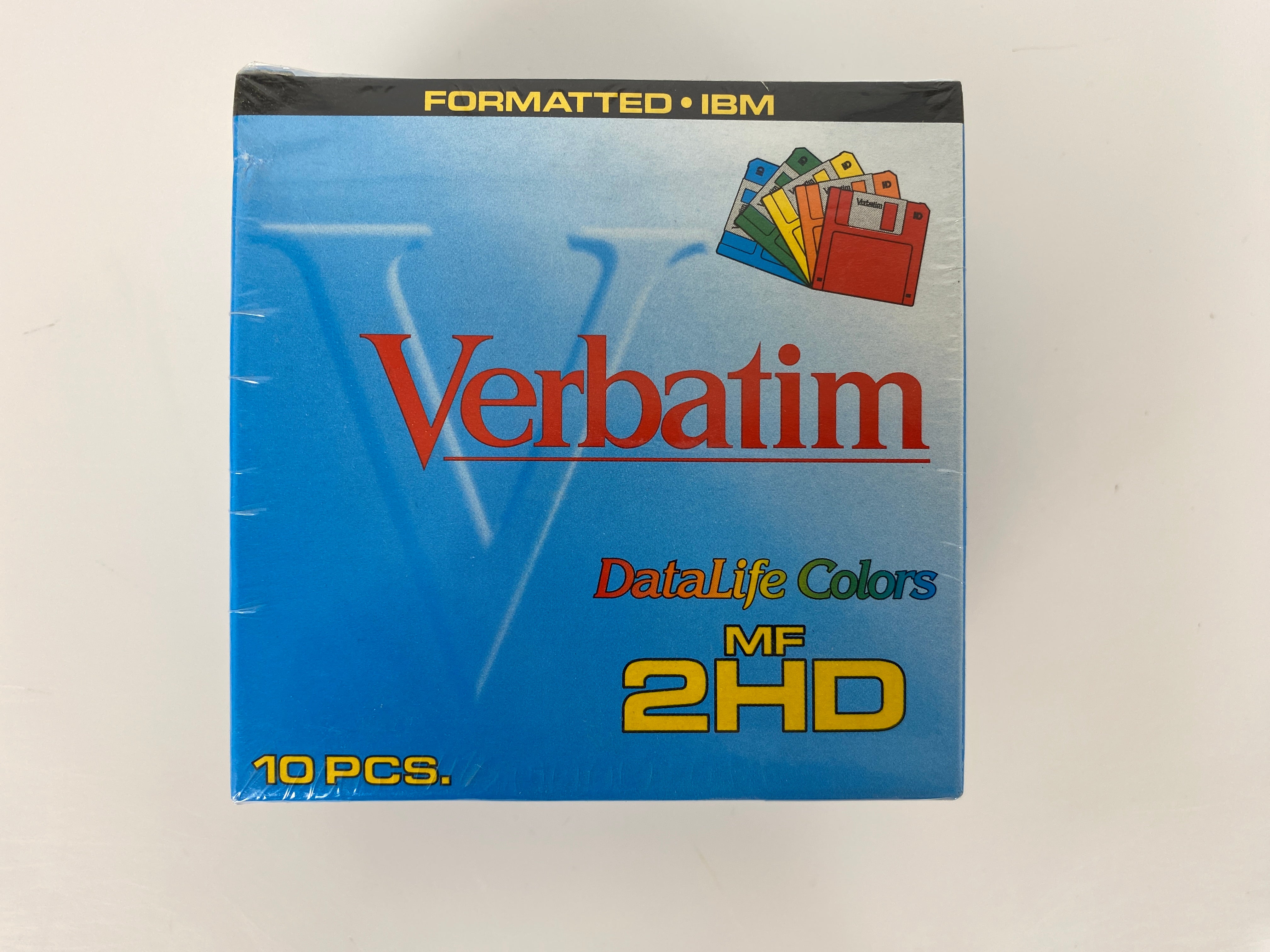 Verbatim 2HD 1.44MB DataLife Colors Diskettes 10-Pack *New*