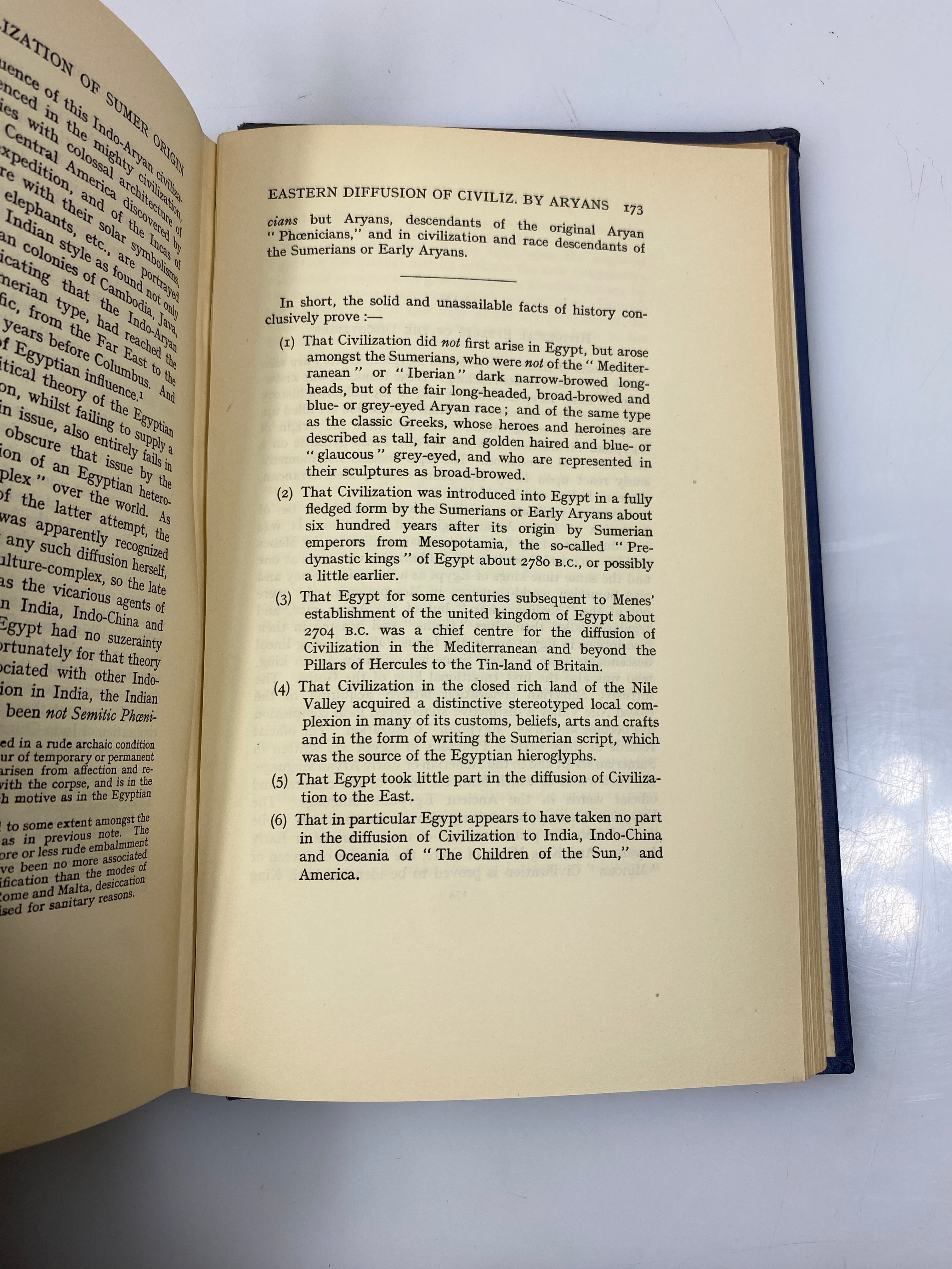 Egyptian Civilization its Sumerian Origin & Real Chronology Ex-library 1930 HC