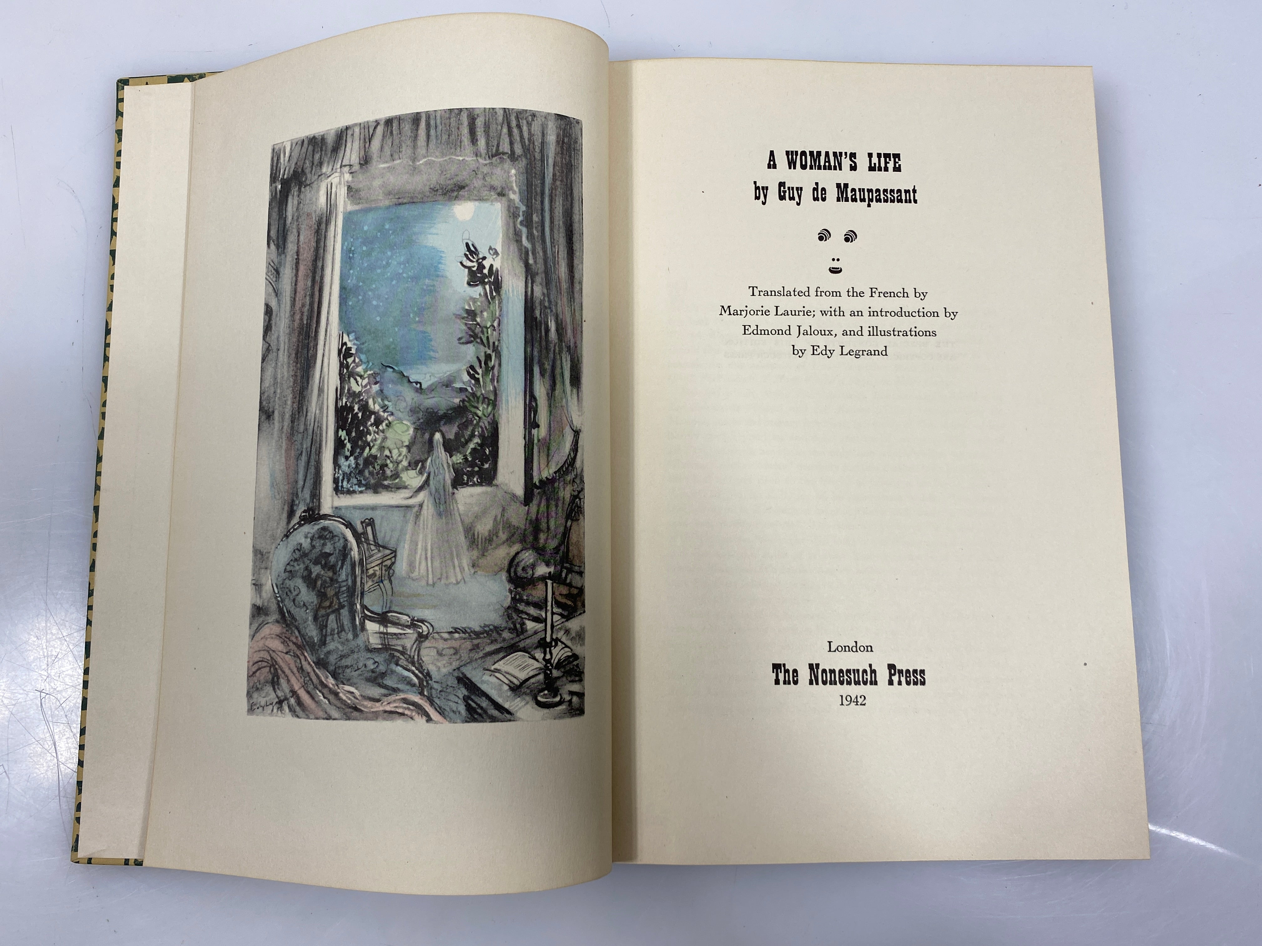 A Woman's Life by Laurie and Jaloux The Nonesuch Press 1942 HC