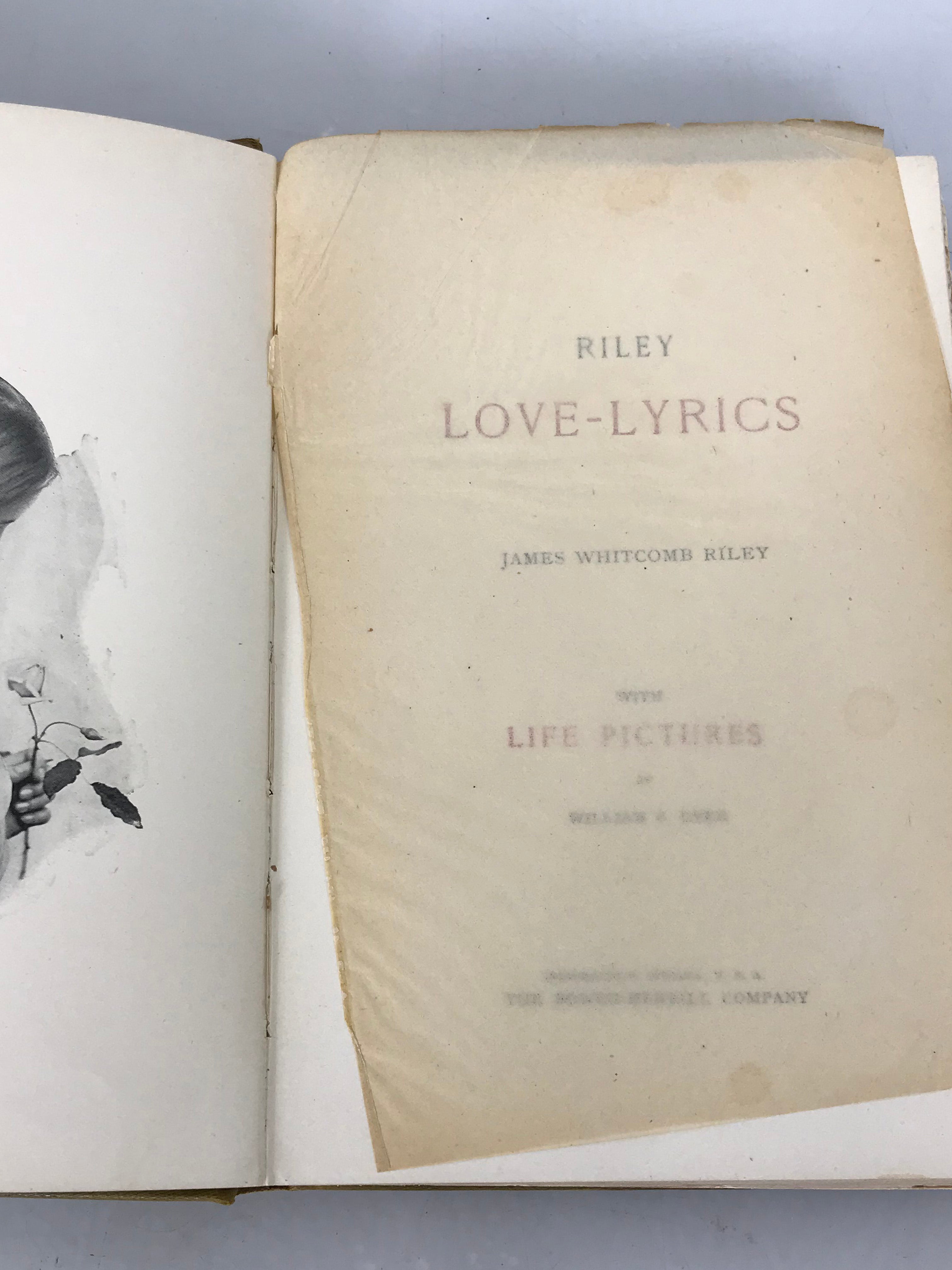 Riley Love Lyrics by James Whitcomb Riley 1899