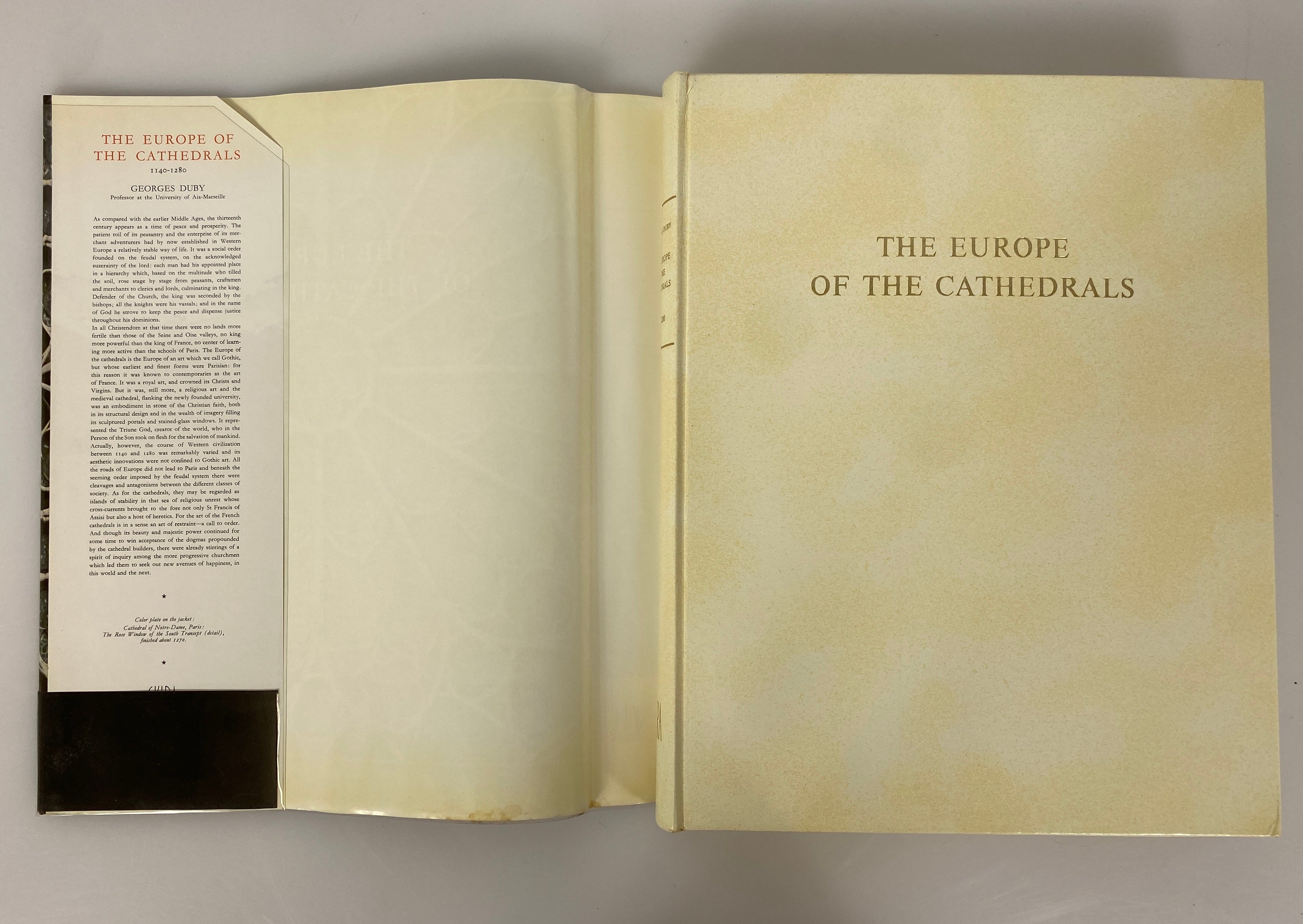 The Europe of the Cathedrals 1140-1280 Georges Duby 1966 HC DJ