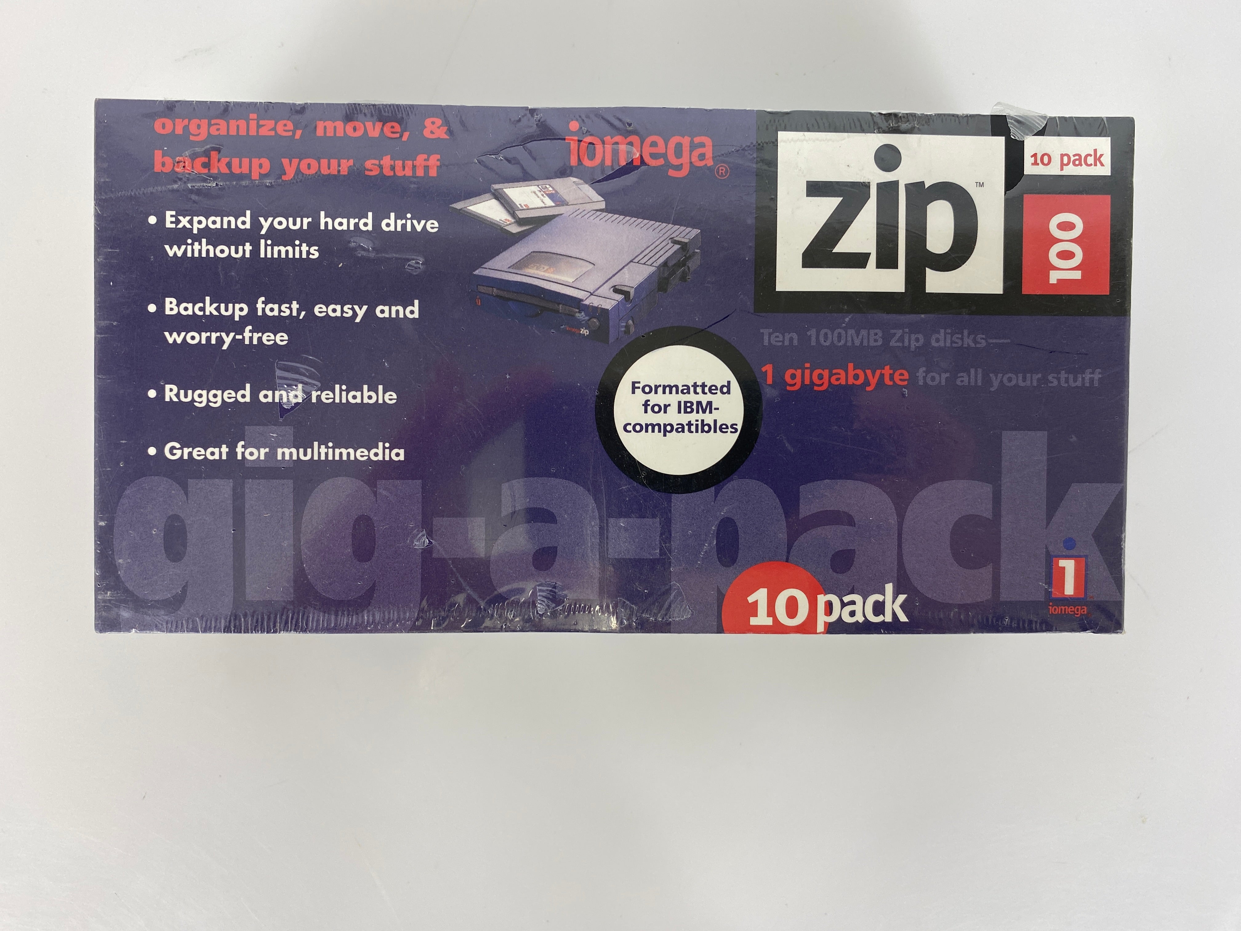 iOmega Zip 100MB Zip Disks 10-Pack *New*