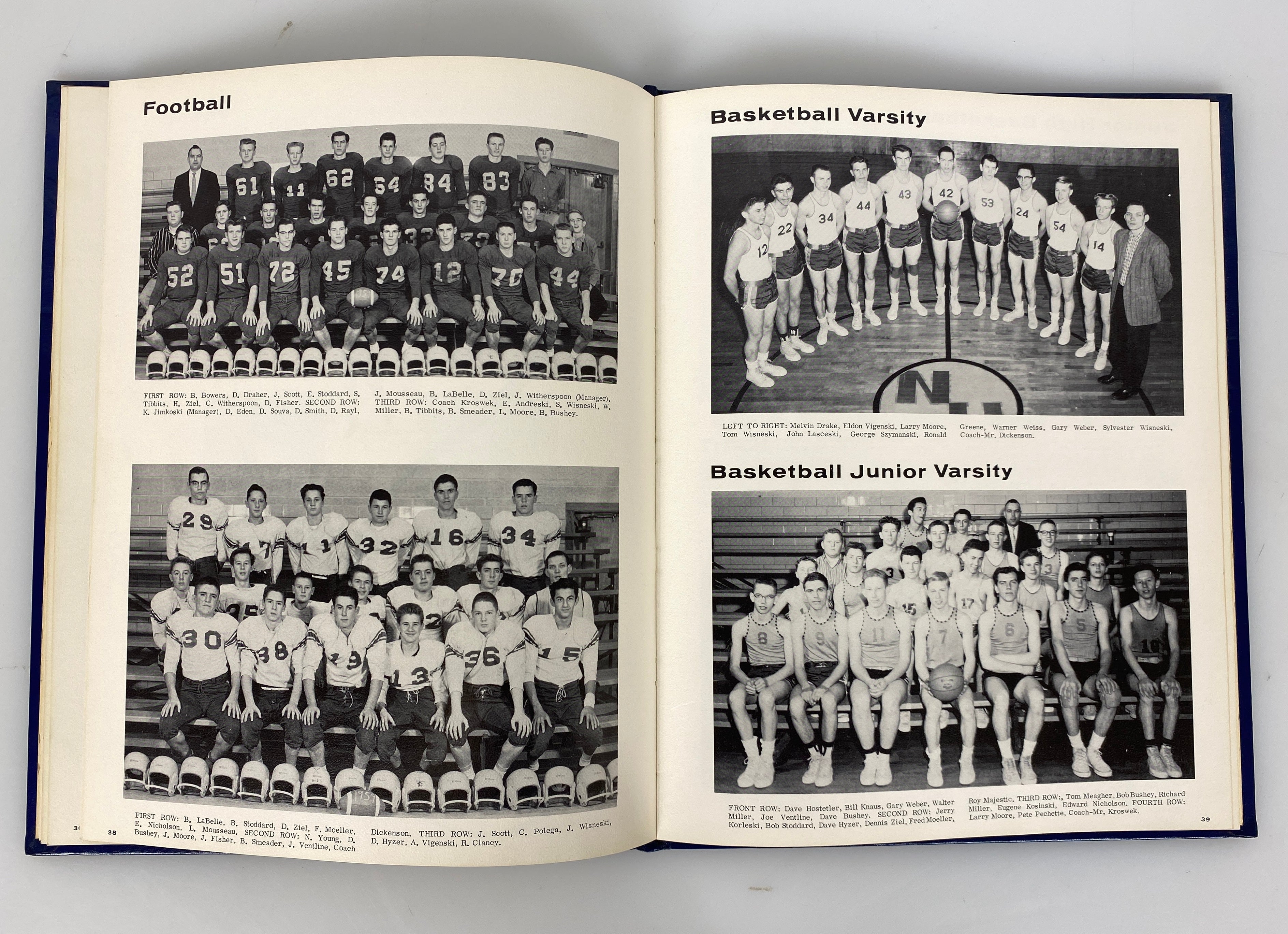 1960 North Huron High School Yearbook "Beeline" Kinde Michigan HC