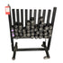 Black Wheeled Weight Rack