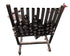 Black Wheeled Weight Rack