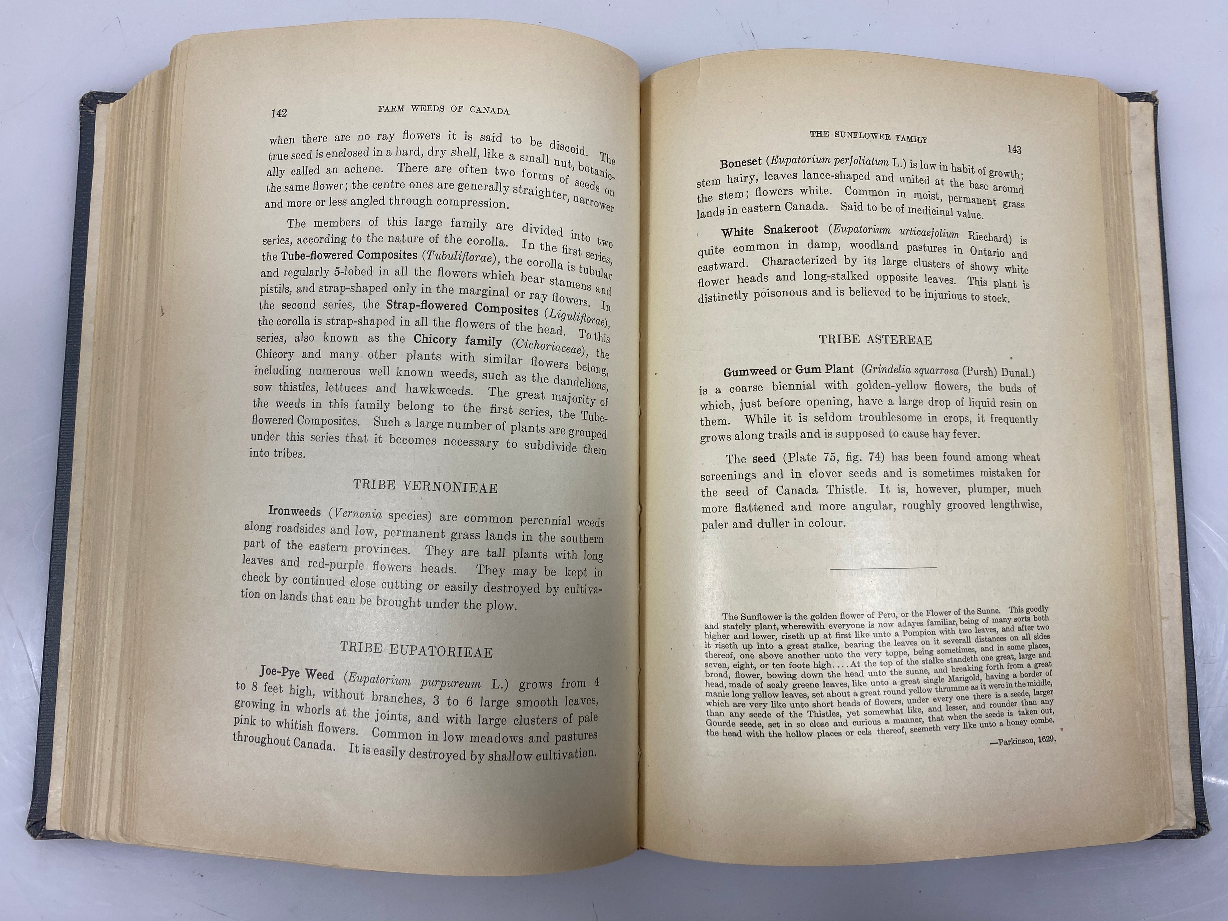 Farm Weeds of Canada by Clark/Fletcher Ex-Library 2nd Ed 1909 HC