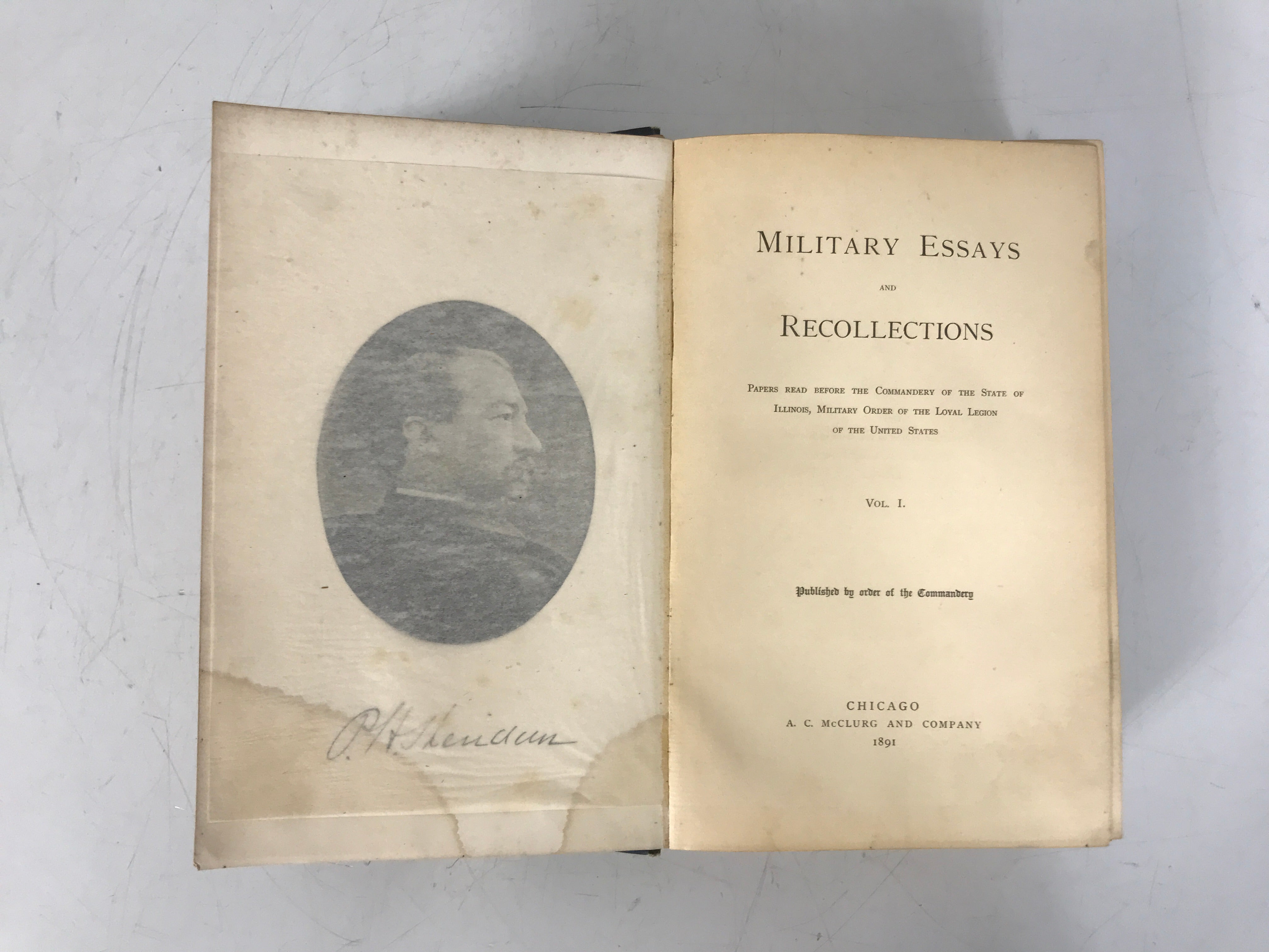 Military Essays and Recollections Vol I 1891 Antique HC A.C. McClurg and Company