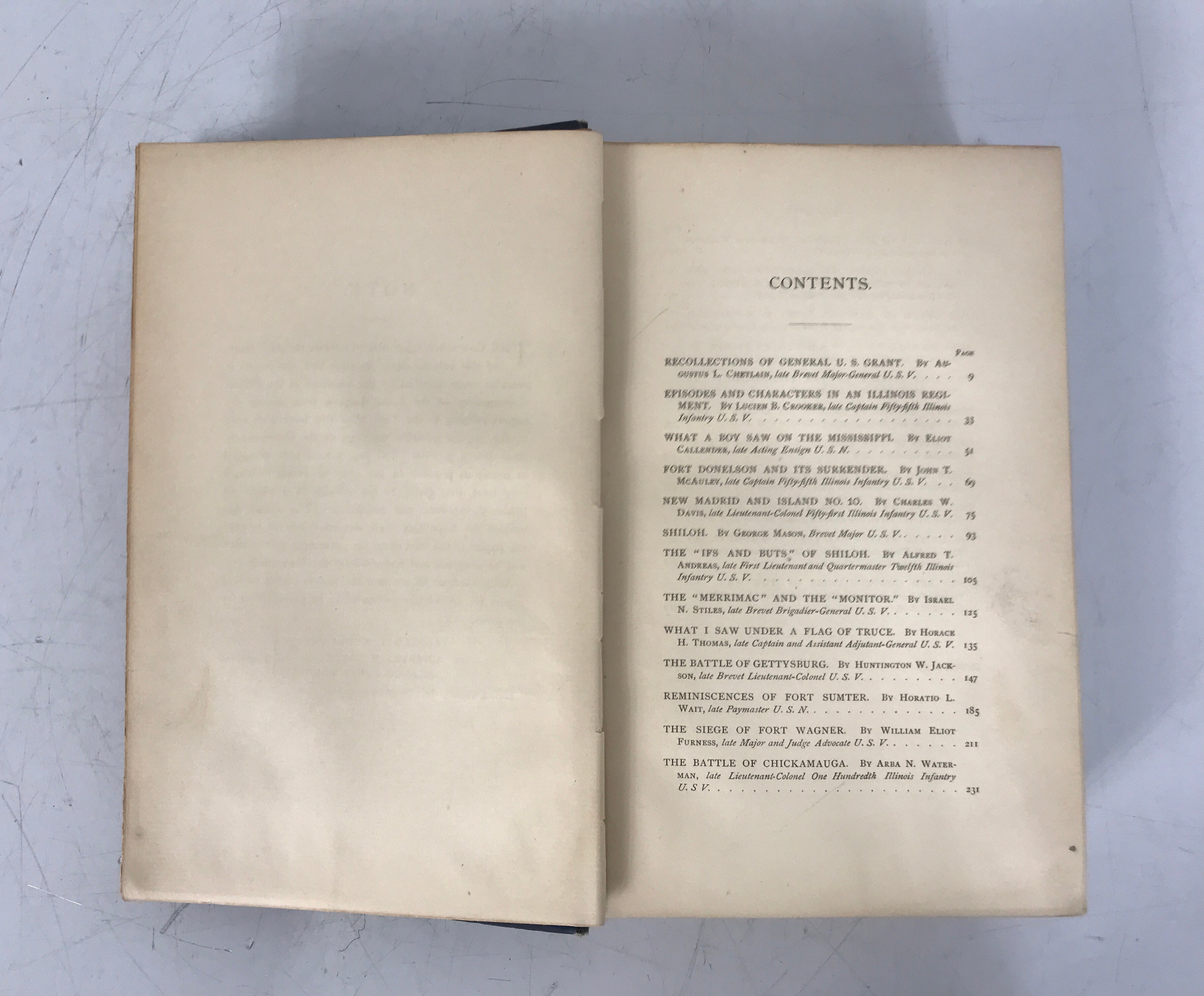 Military Essays and Recollections Vol I 1891 Antique HC A.C. McClurg and Company