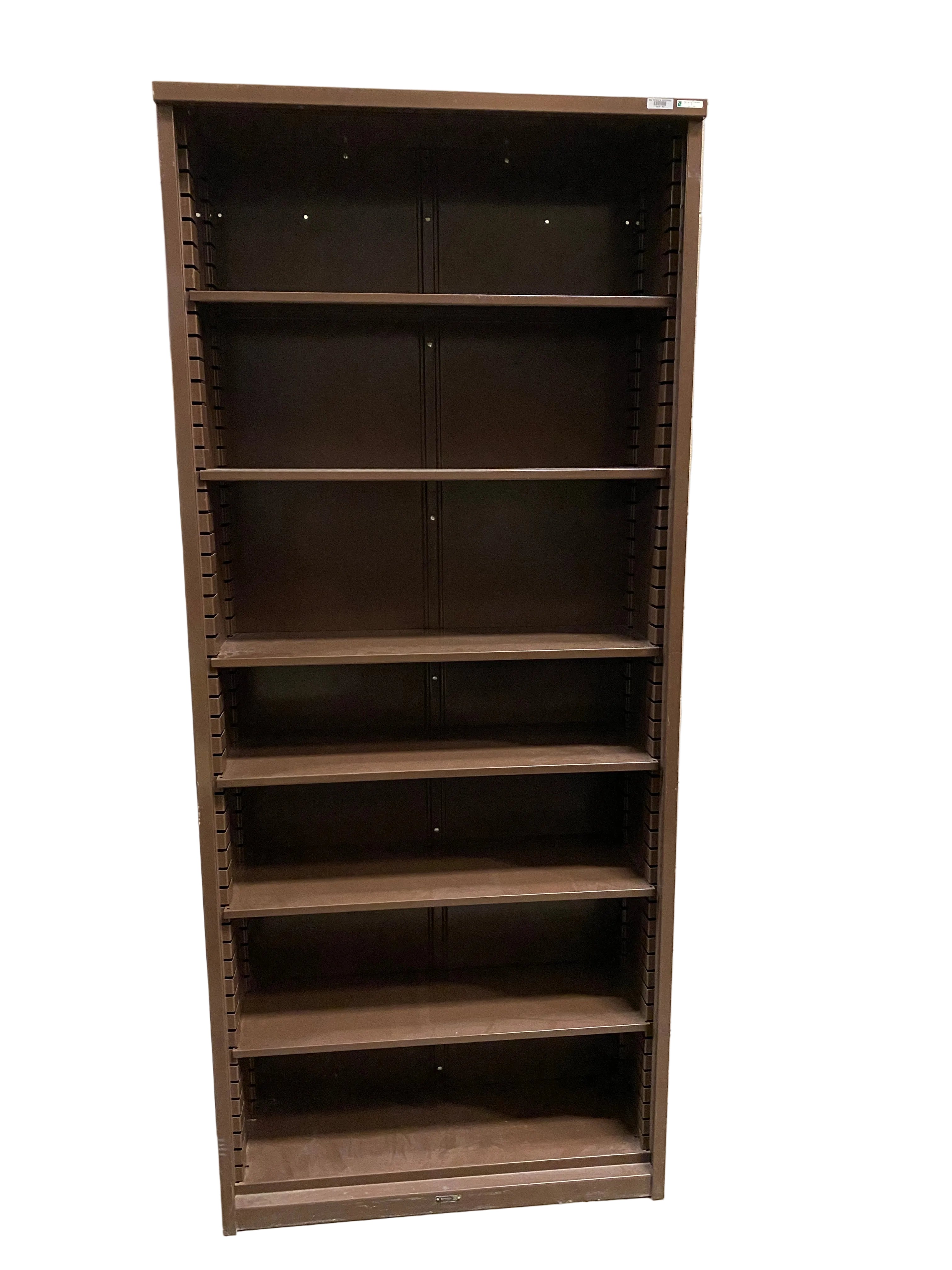 Borroughs 5 Tier Brown Metal Shelf