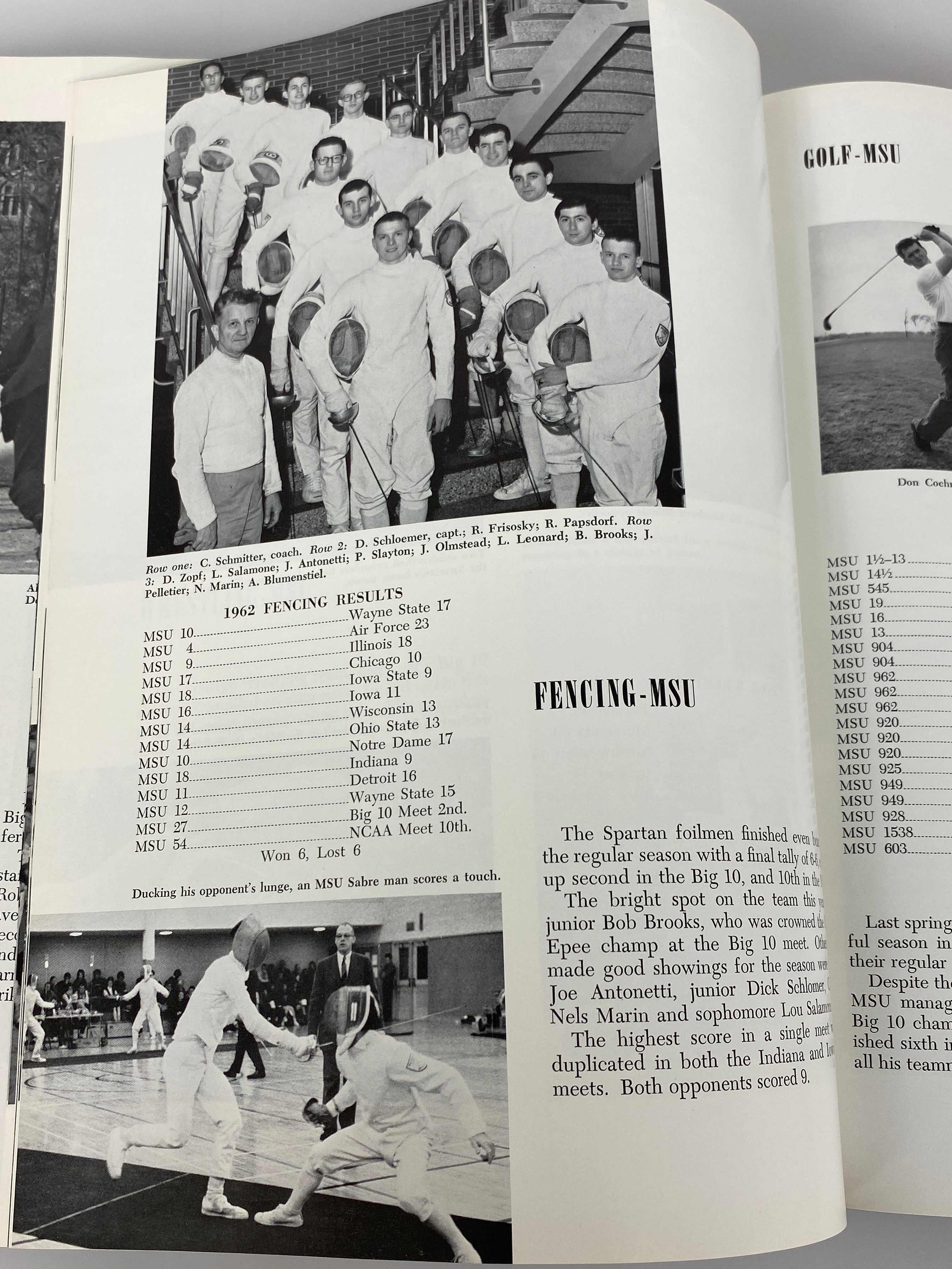 1962 Michigan State University "Wolverine" Yearbook HC