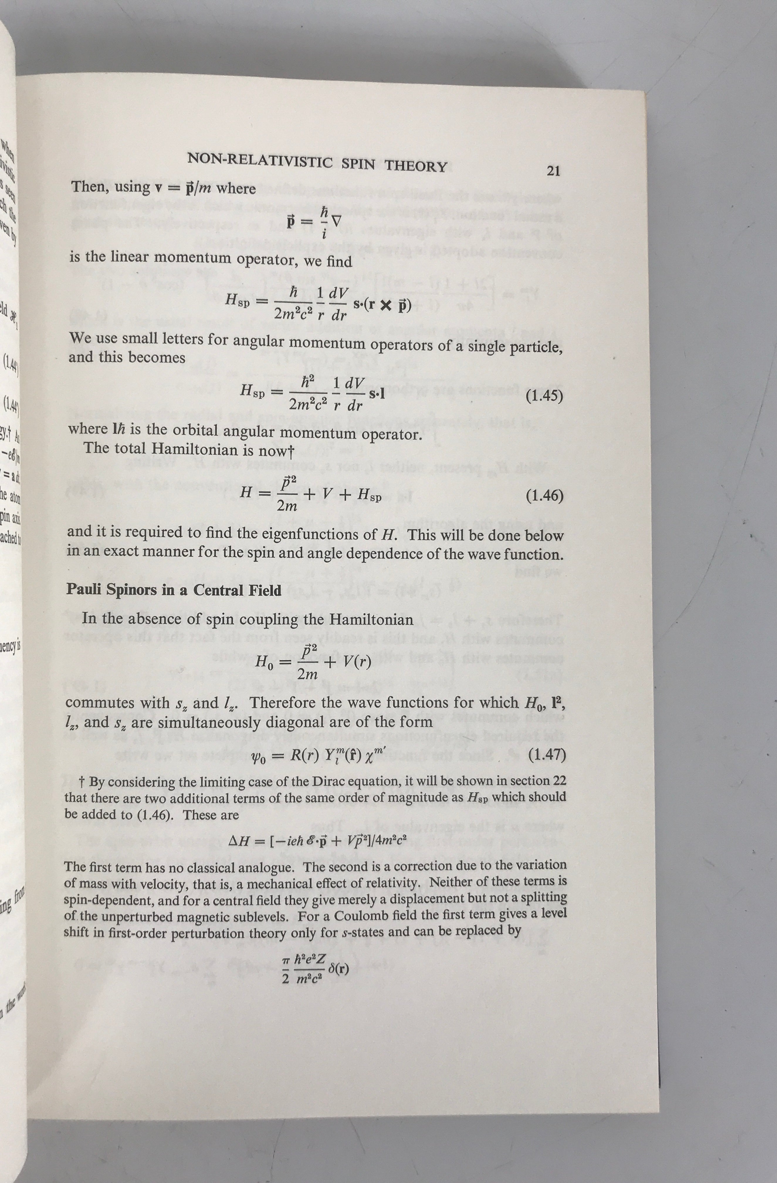 Relativistic Electron Theory by Rose 1961 HC John Wiley & Sons