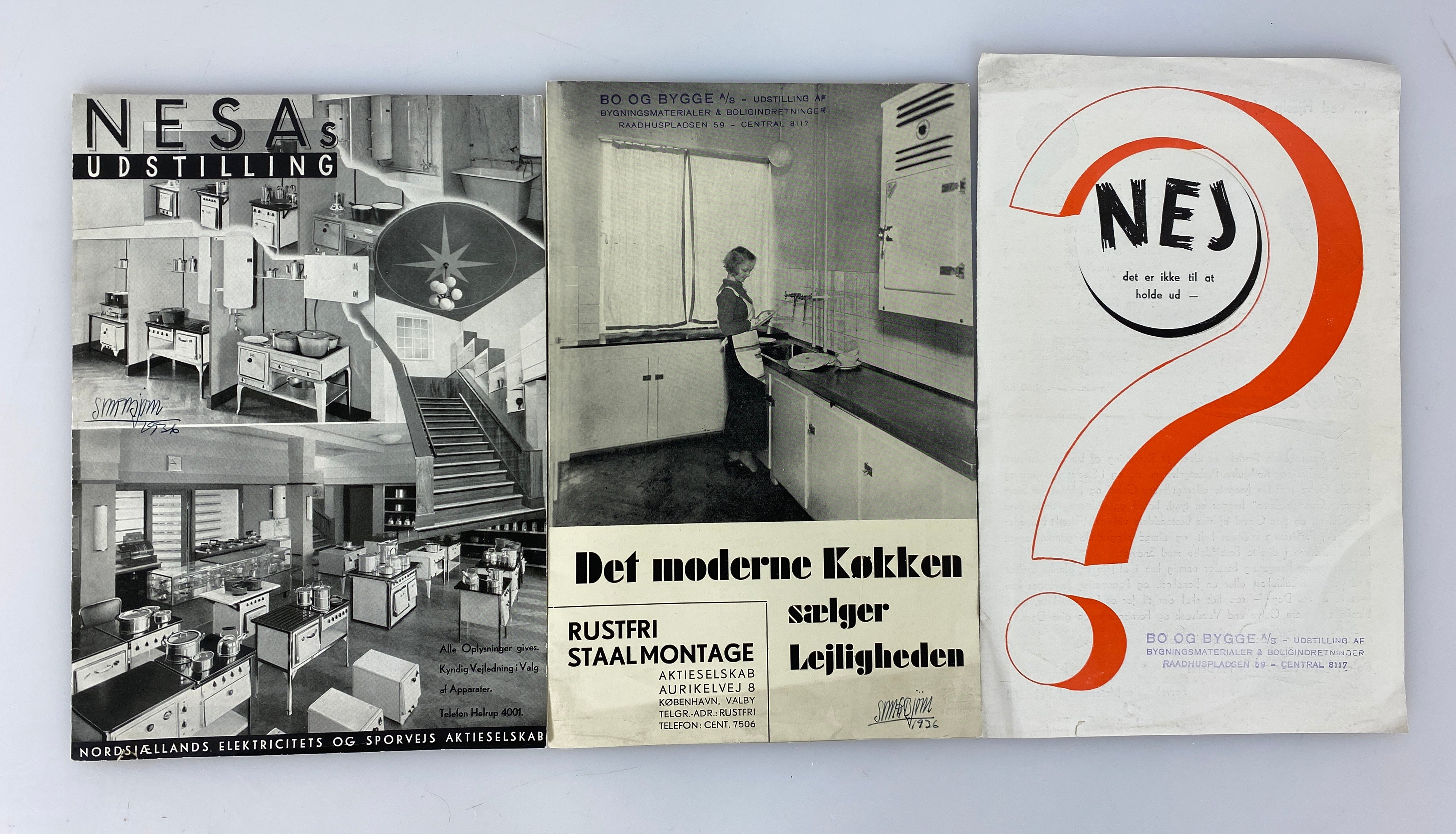 Lot of Vintage Danish "Modern Kitchen" Booklets c1930s with Price Lists SC