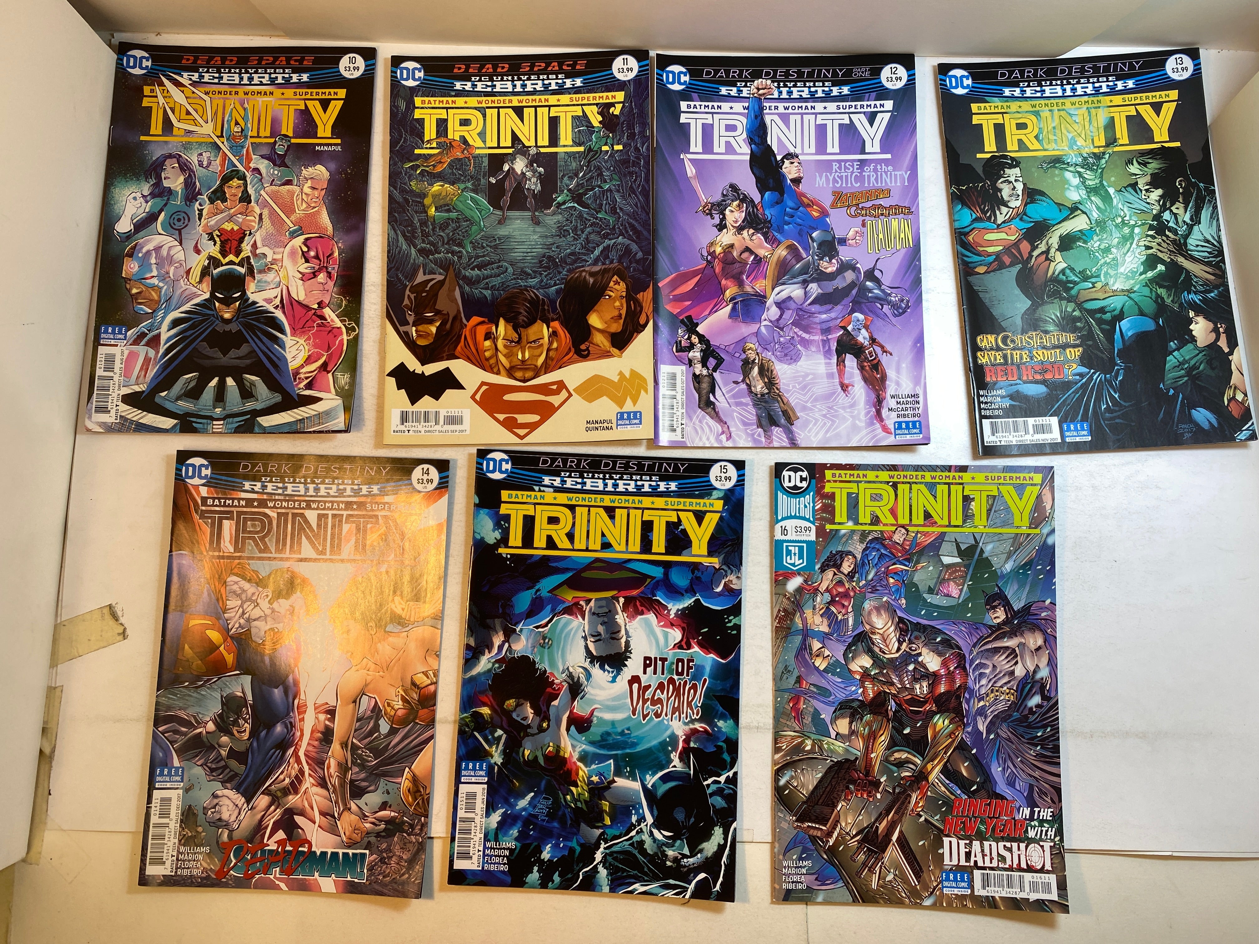 Lot of 13 Trinity DC Comics 2017-2018