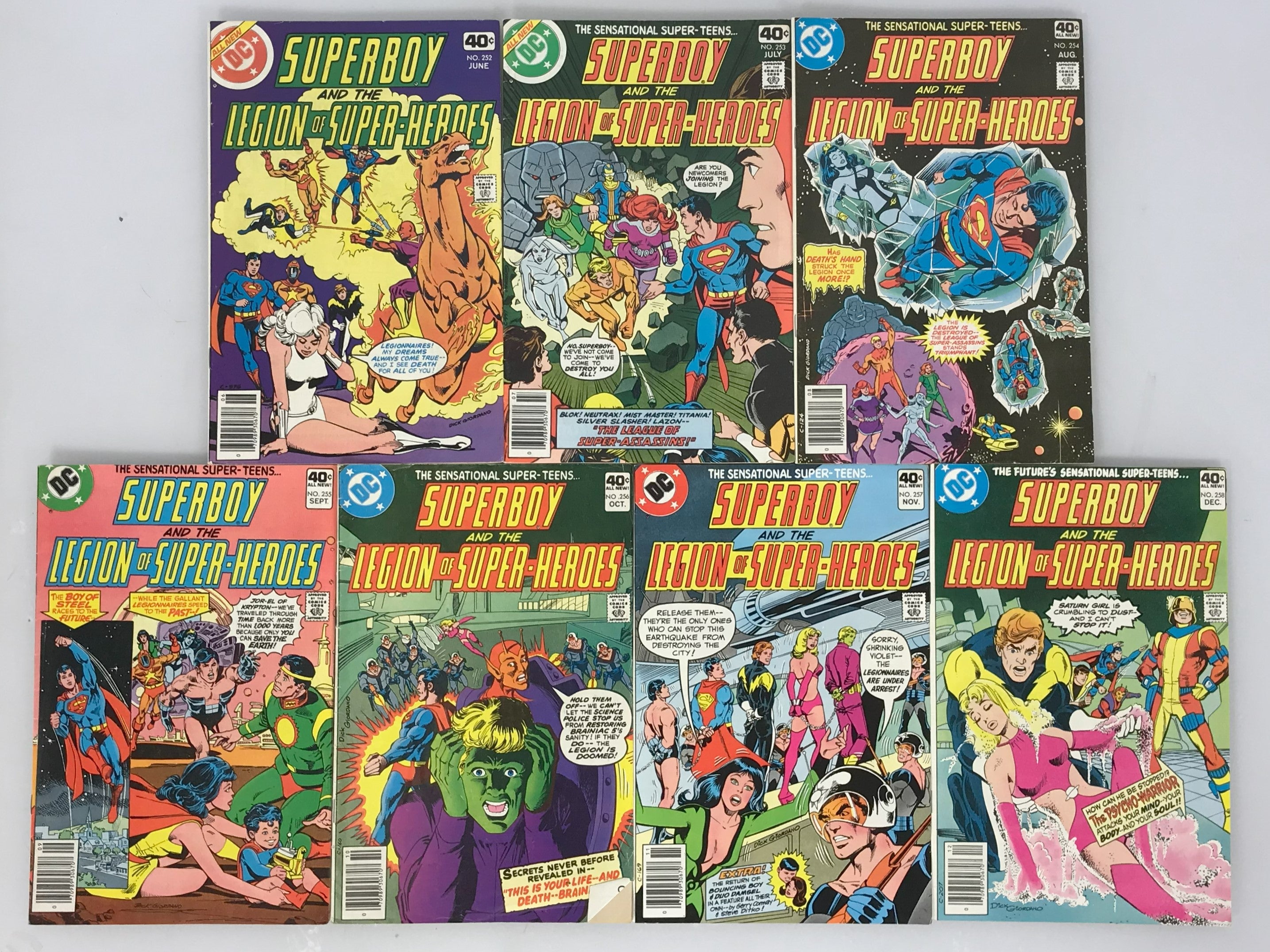 Superboy & the Legion of Super-Heroes 252-258 1979