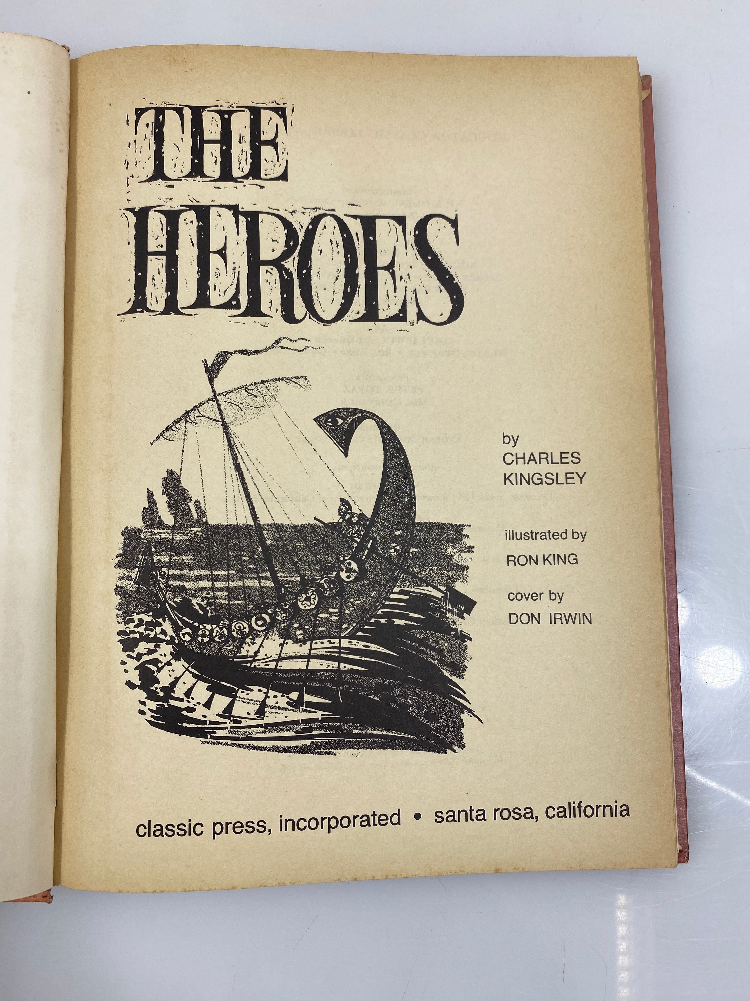 The Heroes by Charles Kingsley Classic Press 1968 HC – MSU Surplus