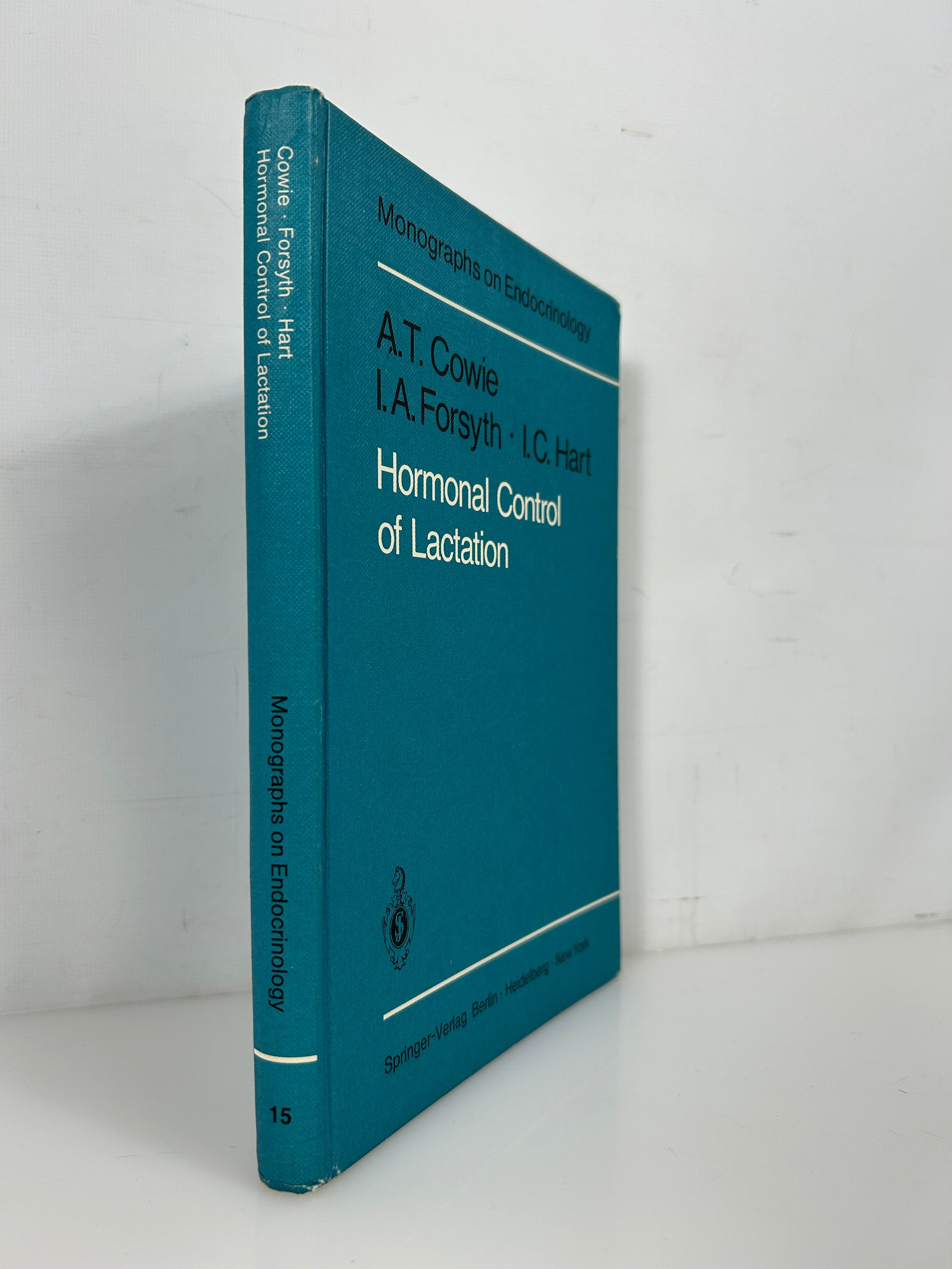 Hormonal Control Of Lactation Cowie Endocrinology Milk Dairy Mammary 1980 HC