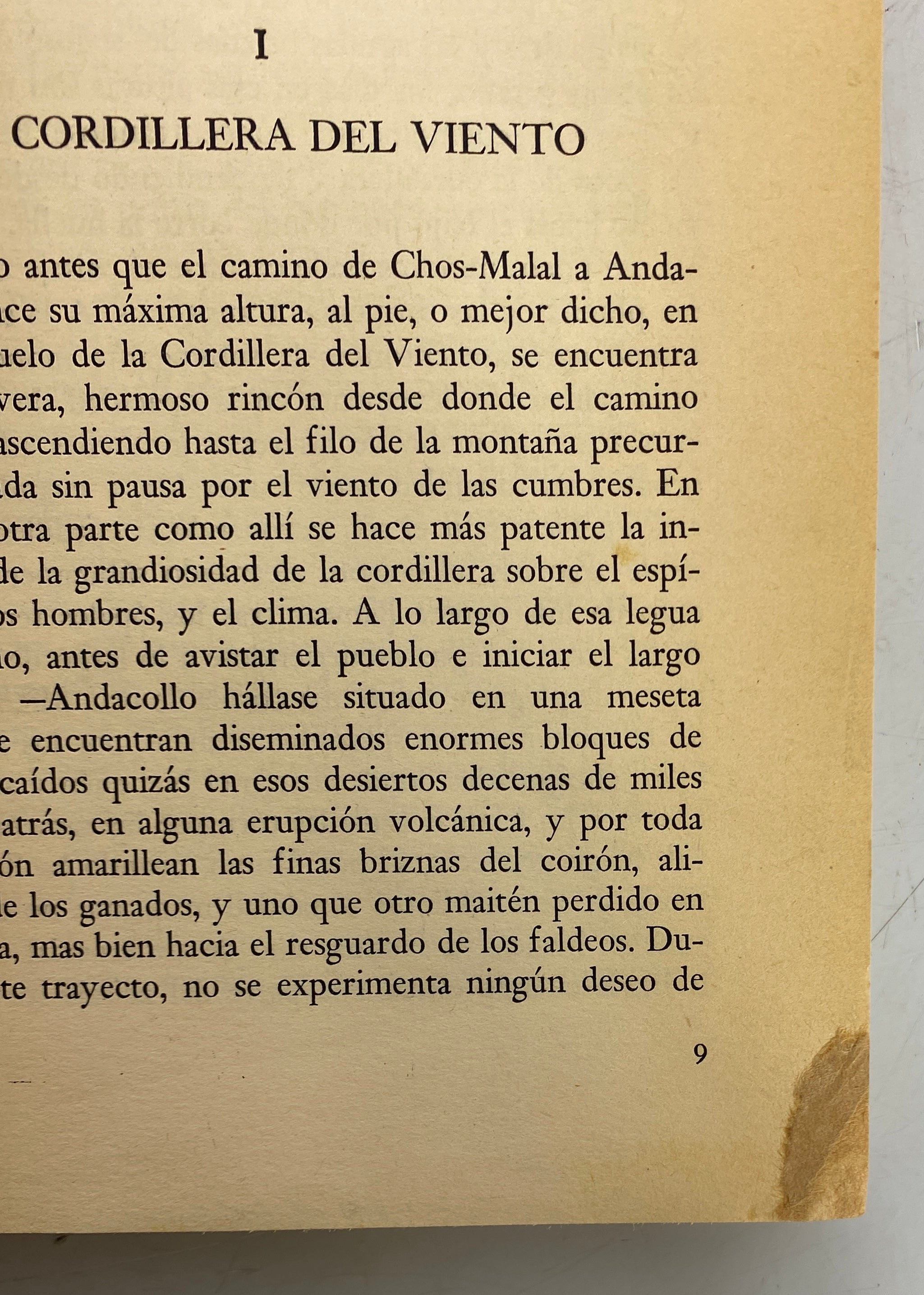 La Cordillera del Viento Carlos Mazzanti 1966 Inscribed SC