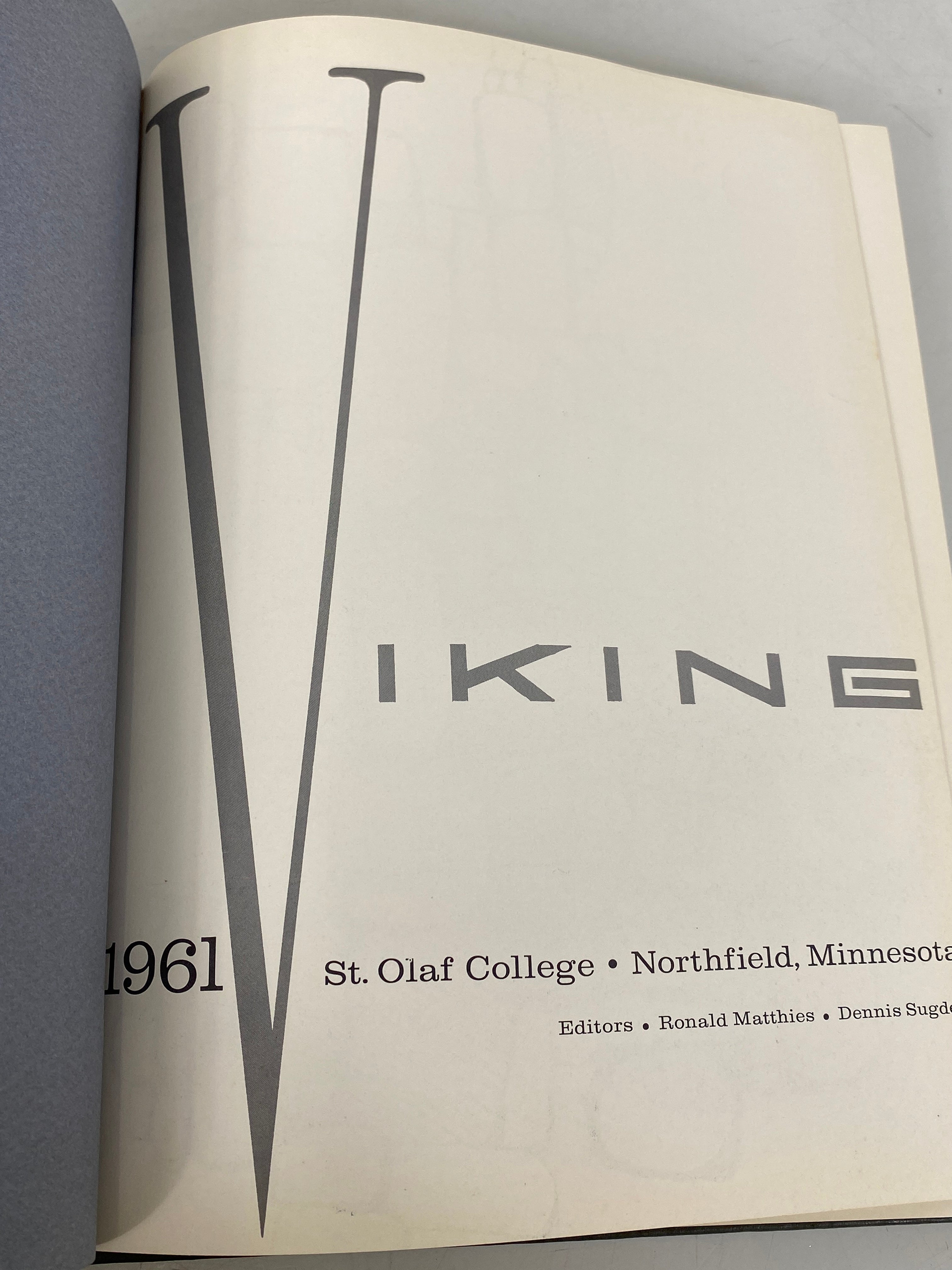 1961 St. Olaf College Yearbook Northfield Minnesota HC