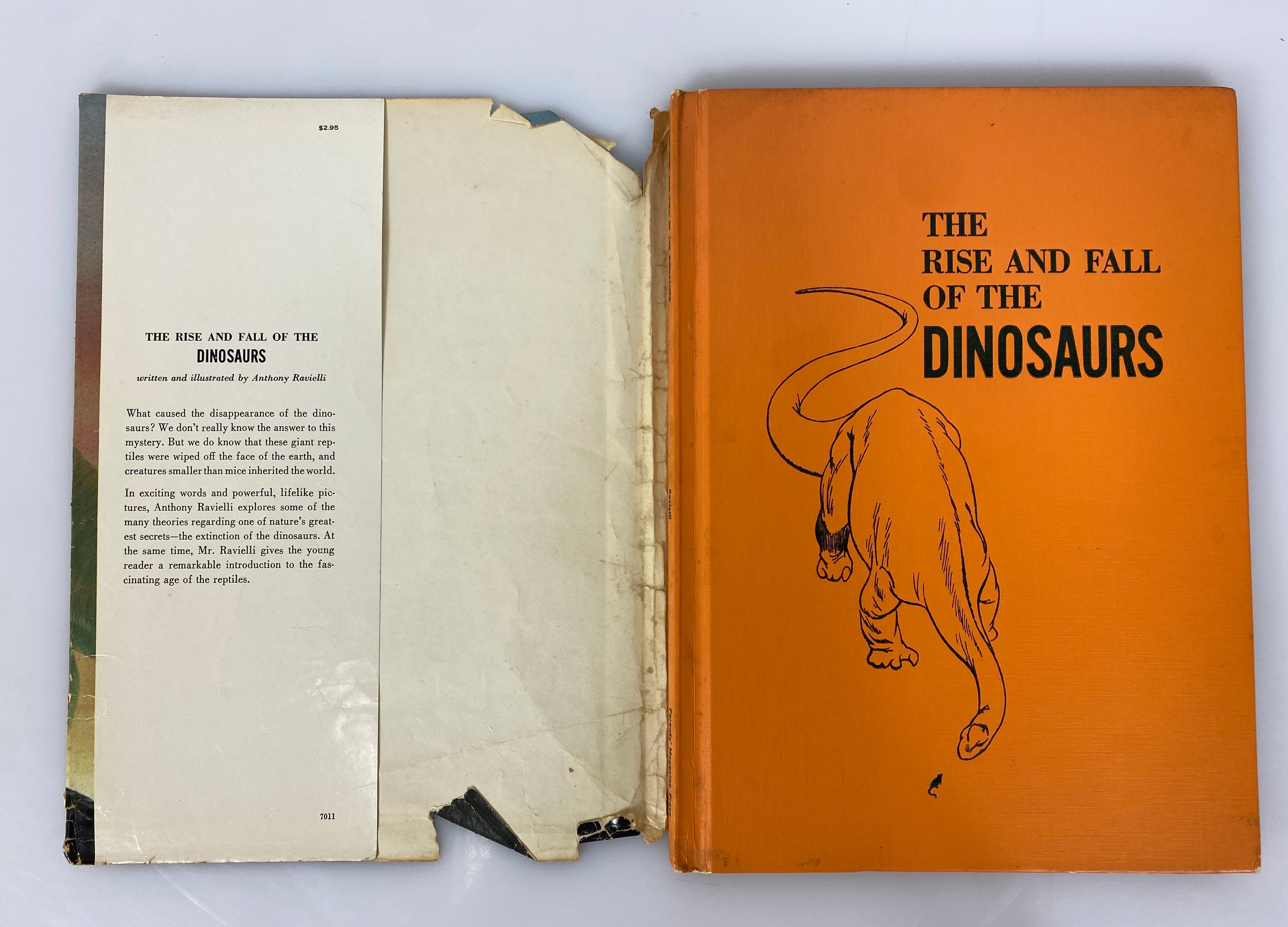 The Rise and Fall of the Dinosaurs by Anthony Ravielli 1963 Vintage HC DJ