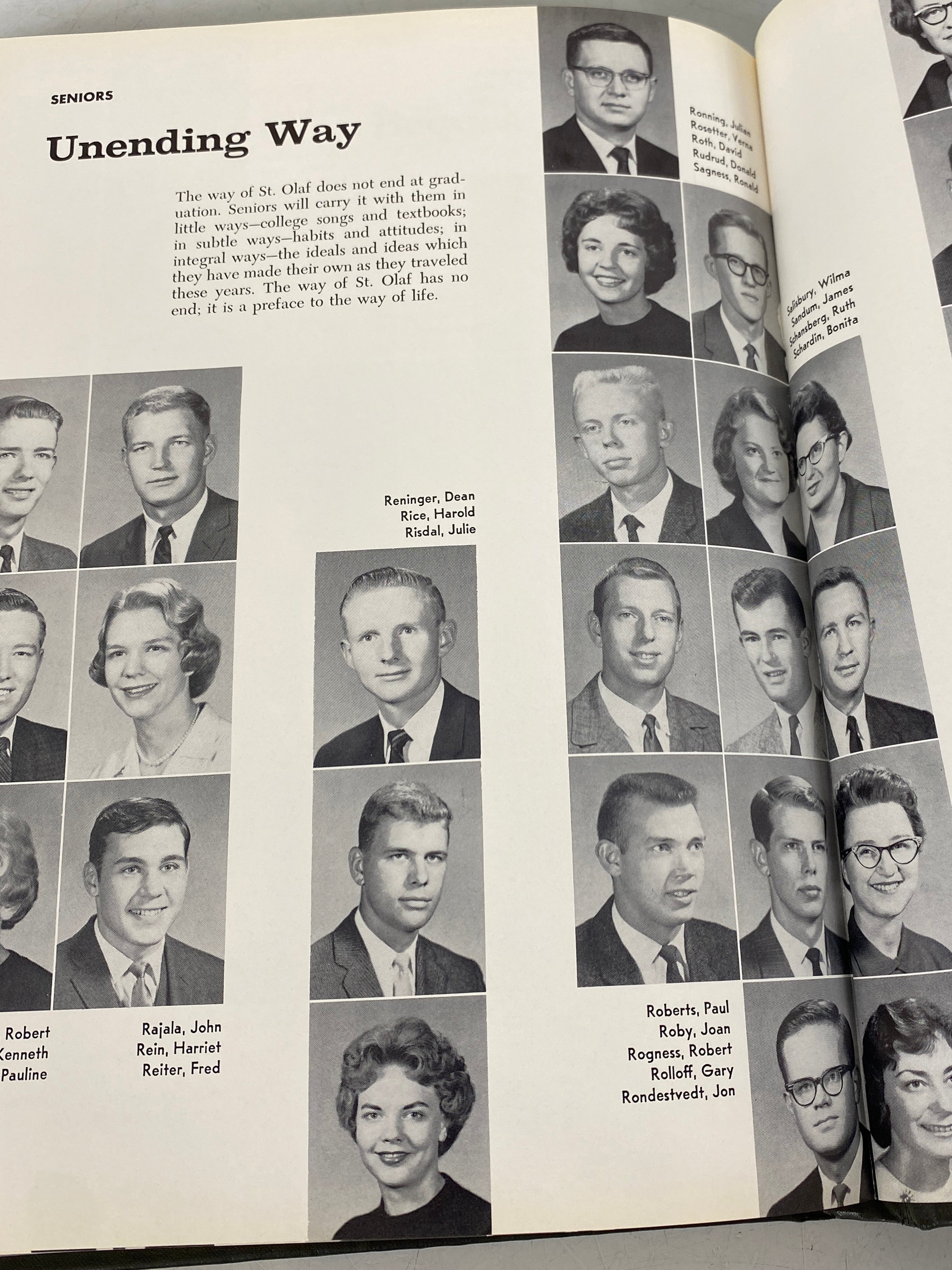 1961 St. Olaf College Yearbook Northfield Minnesota HC